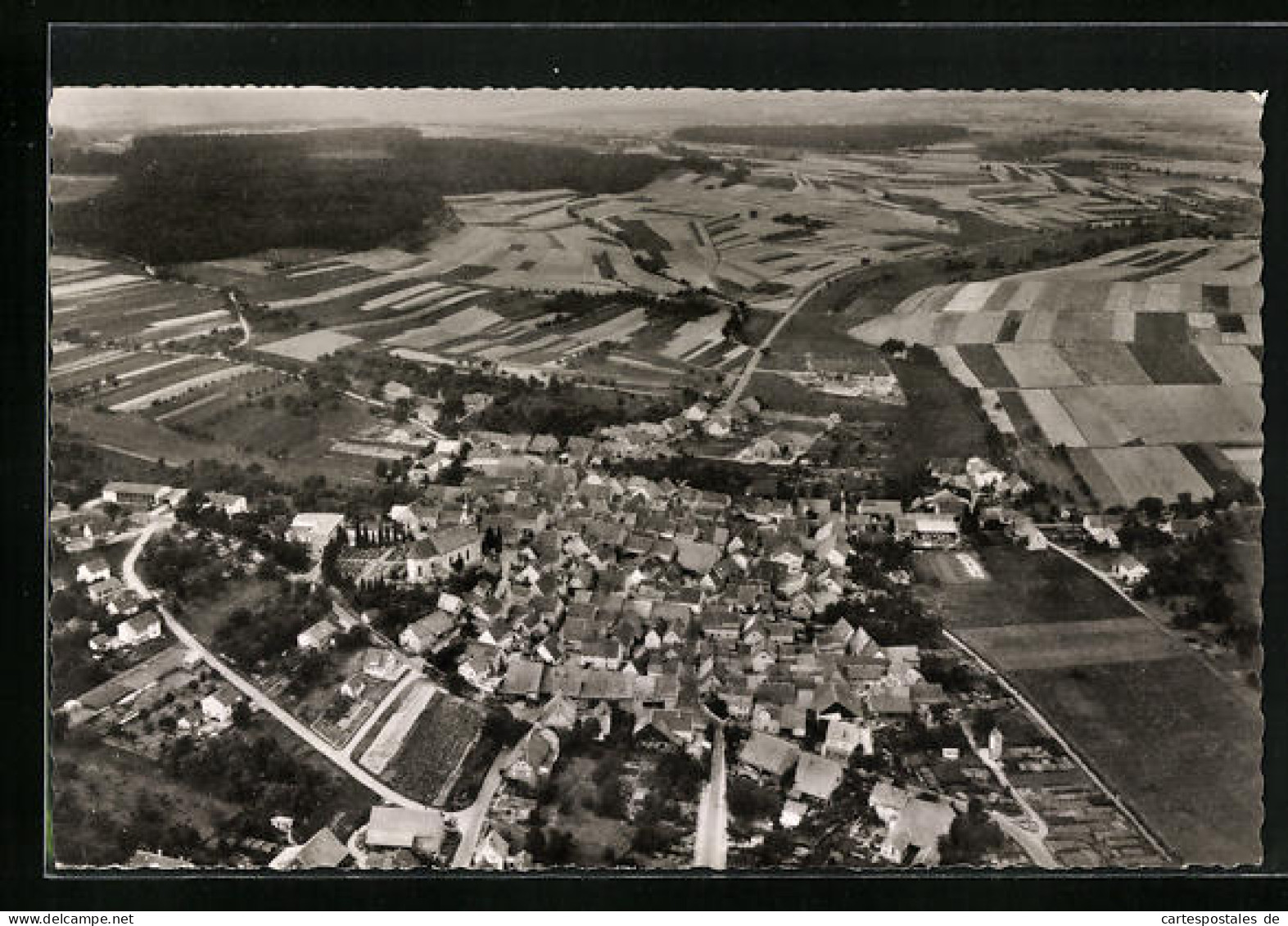 AK Götzingen /Buchen, Ort Und Umland Vom Flugzeug Aus  - Buchen