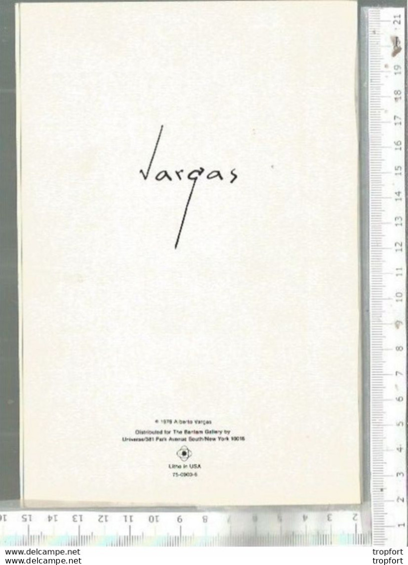 PG / Dépliant Cartonné PUBLICITAIRE Carte PG / Dépliant Cartonné PUBLICITAIRE VARGAS Alberto 1979  Pin-up Sexy Girl Nu - Advertising