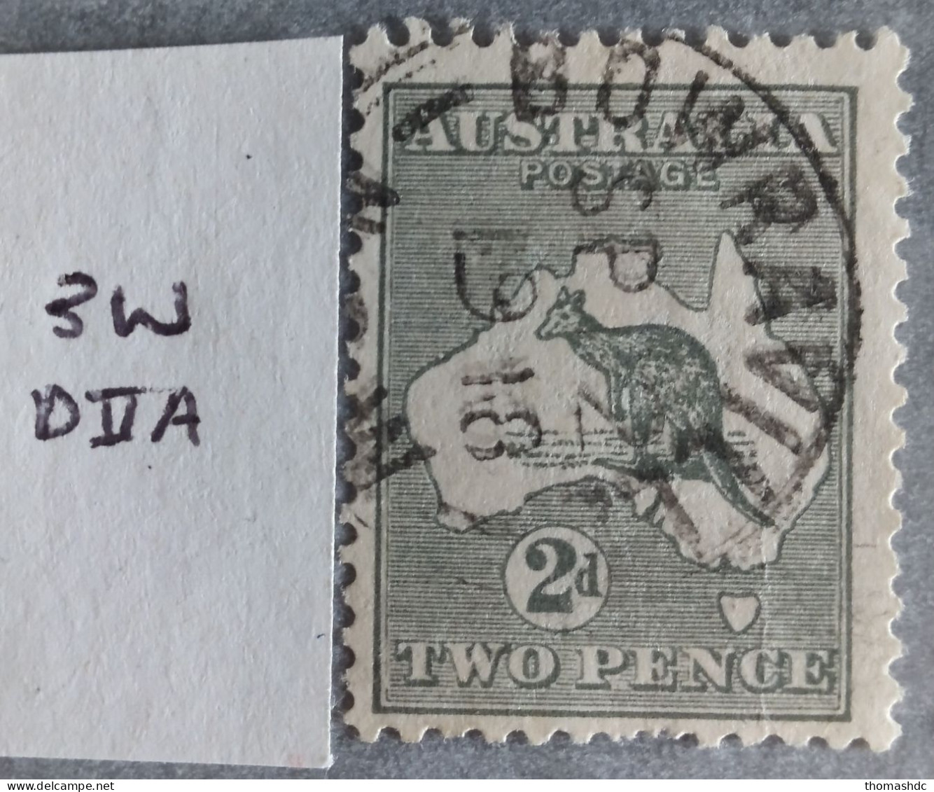 1915 2d Grey 3rd Wmk Die IlA SG 3 BW 8 - Usados