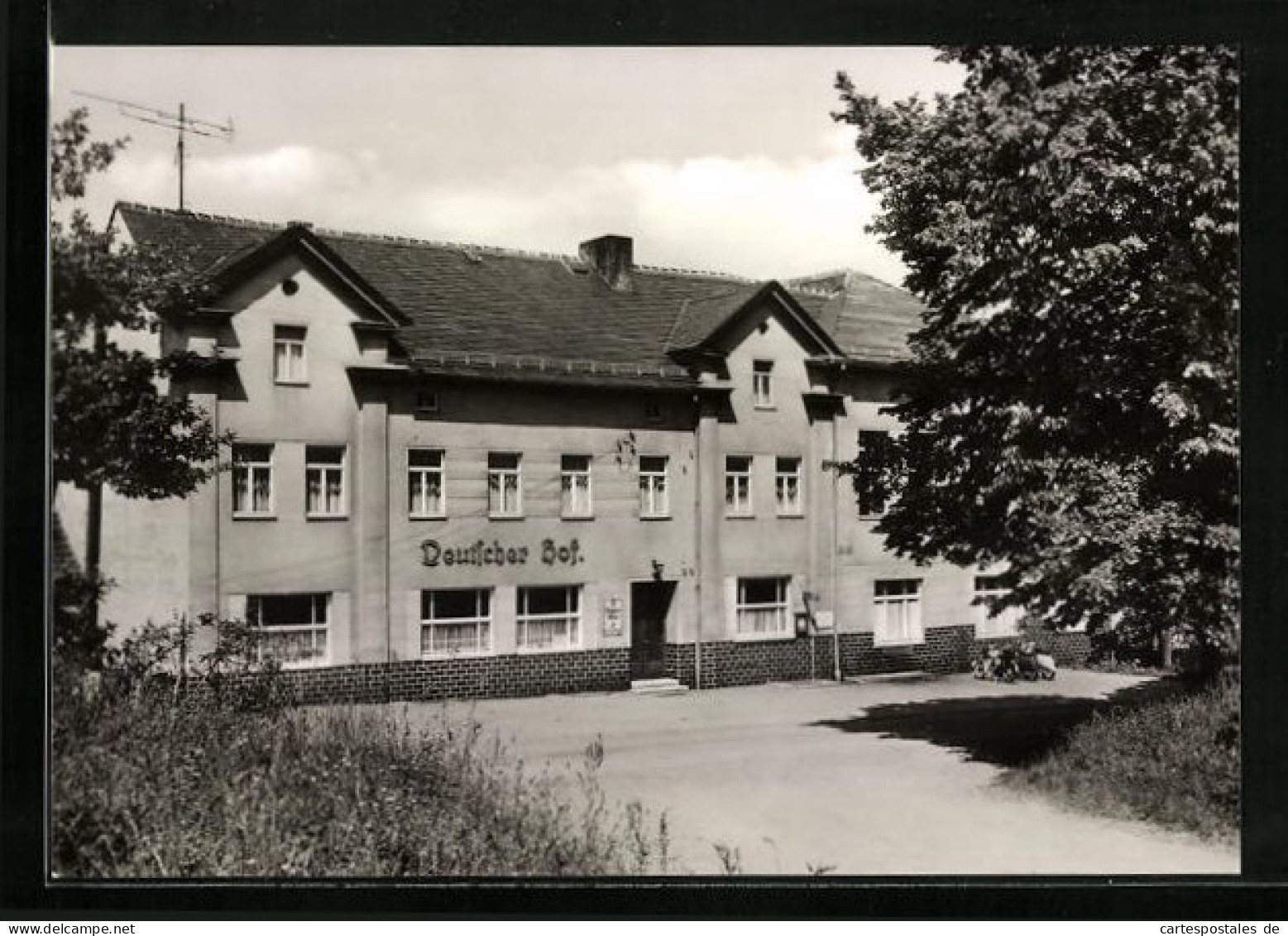 AK Mossbach /Schleiz, Blick Zur Gaststätte Deutscher Hof  - Schleiz