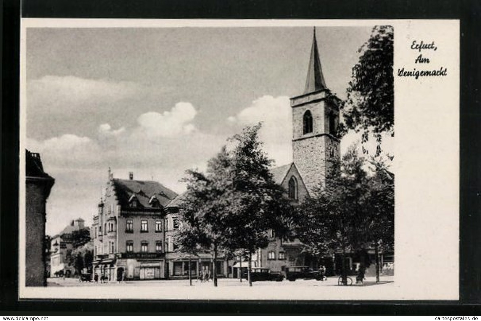 AK Erfurt, Wenigemarkt Mit Kirche  - Erfurt