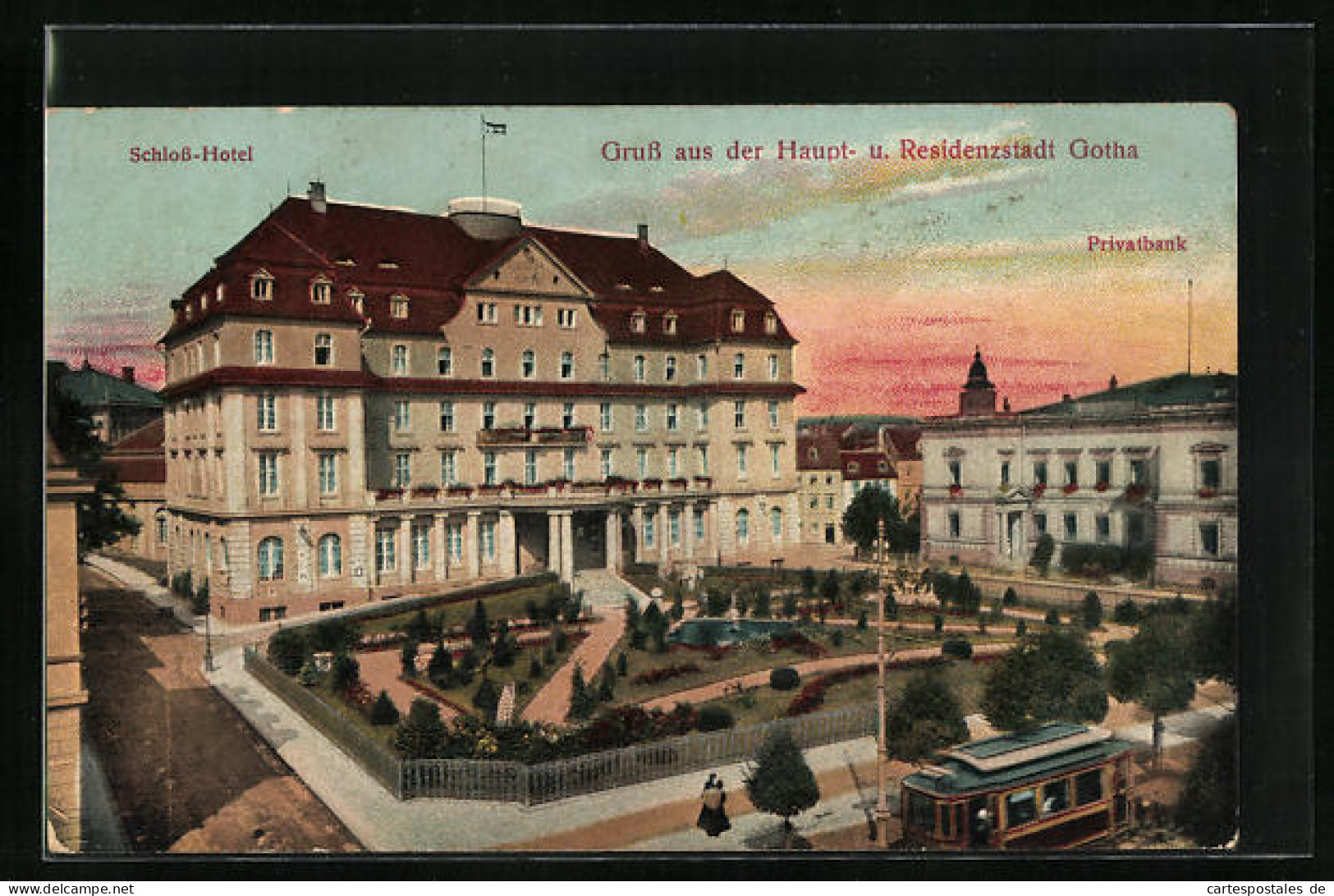 AK Gotha, Schloss-Hotel Mit Privatbank  - Gotha
