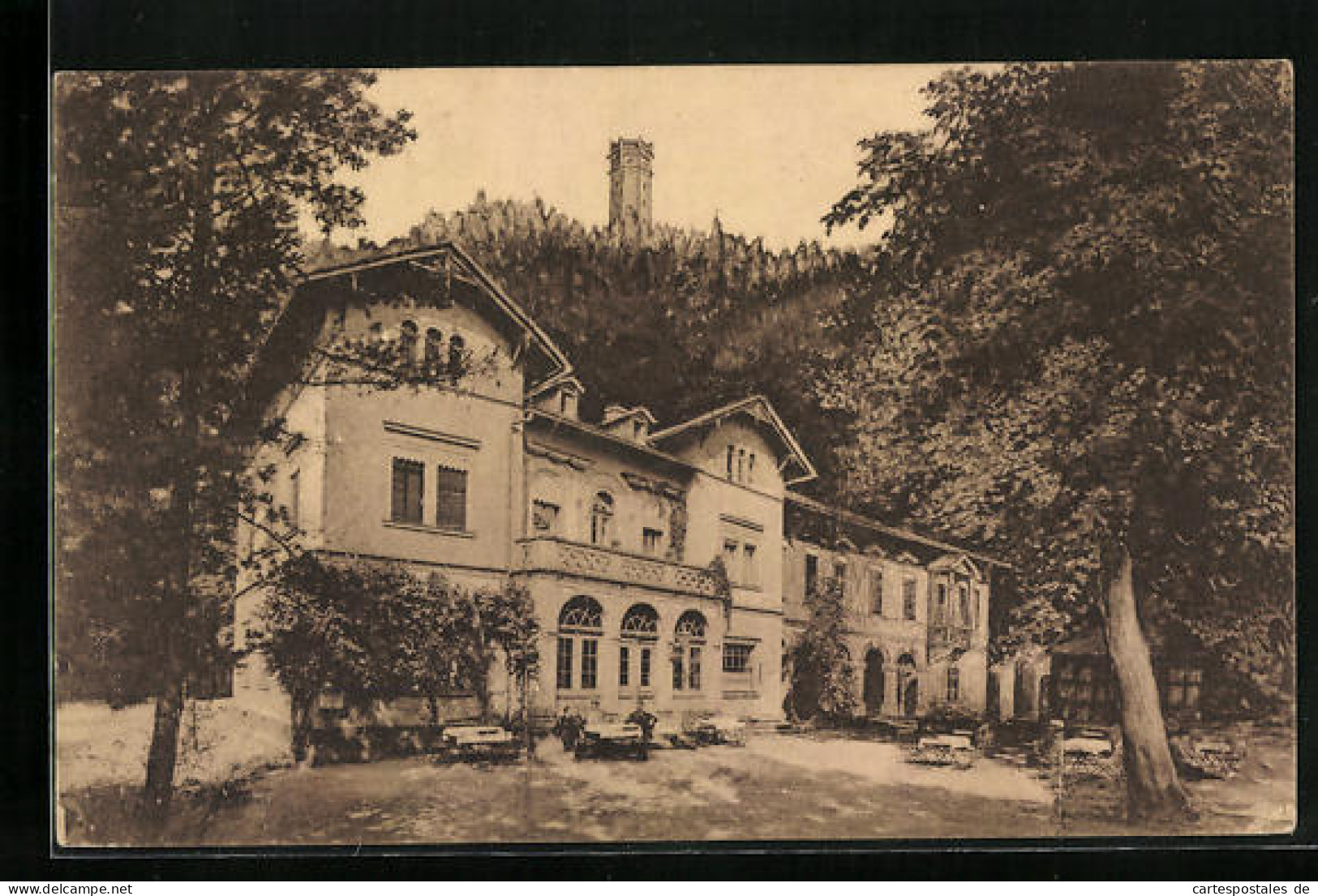 AK Rochlitz, Hotel Und Pension Rochlitzer Berg, Friedrich-August-Turm  - Rochlitz