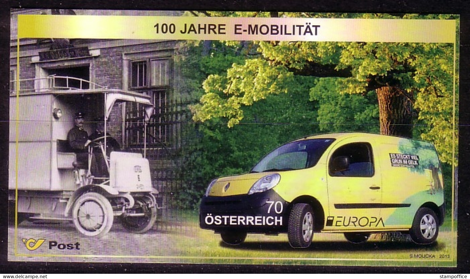 ÖSTERREICH BLOCK 75 POSTFRISCH(MINT) EUROPA CEPT 2013 POSTFAHRZEUGE - Blocs & Hojas