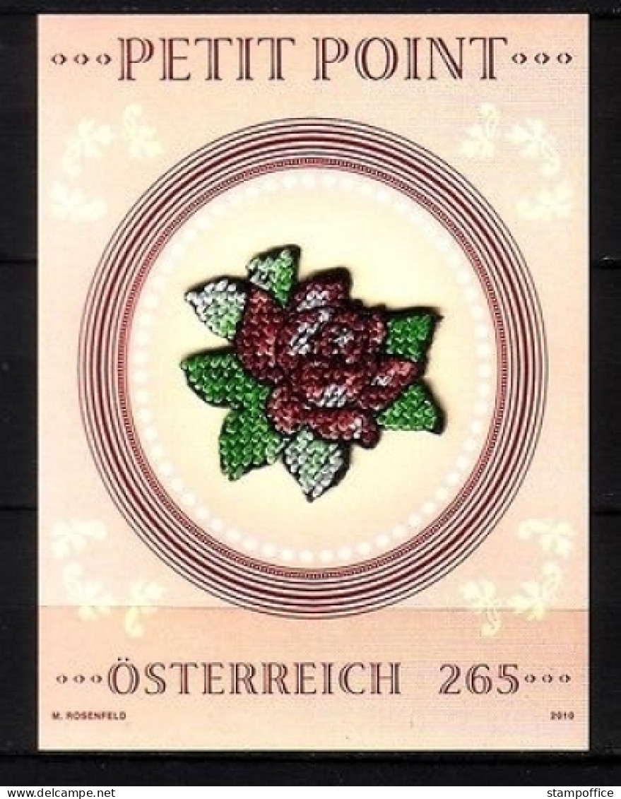 ÖSTERREICH BLOCK 61 POSTFRISCH(MINT) WIENER PETIT-POINT-STICKTECHNIK 2010 - Blocs & Hojas