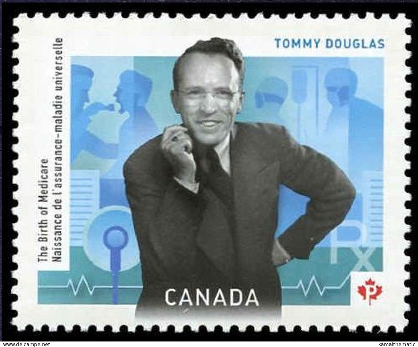 Canada 2012 MNH, Tommy Douglas Introduced Uni. Health Care Program, Greatest Canadian - Autres & Non Classés