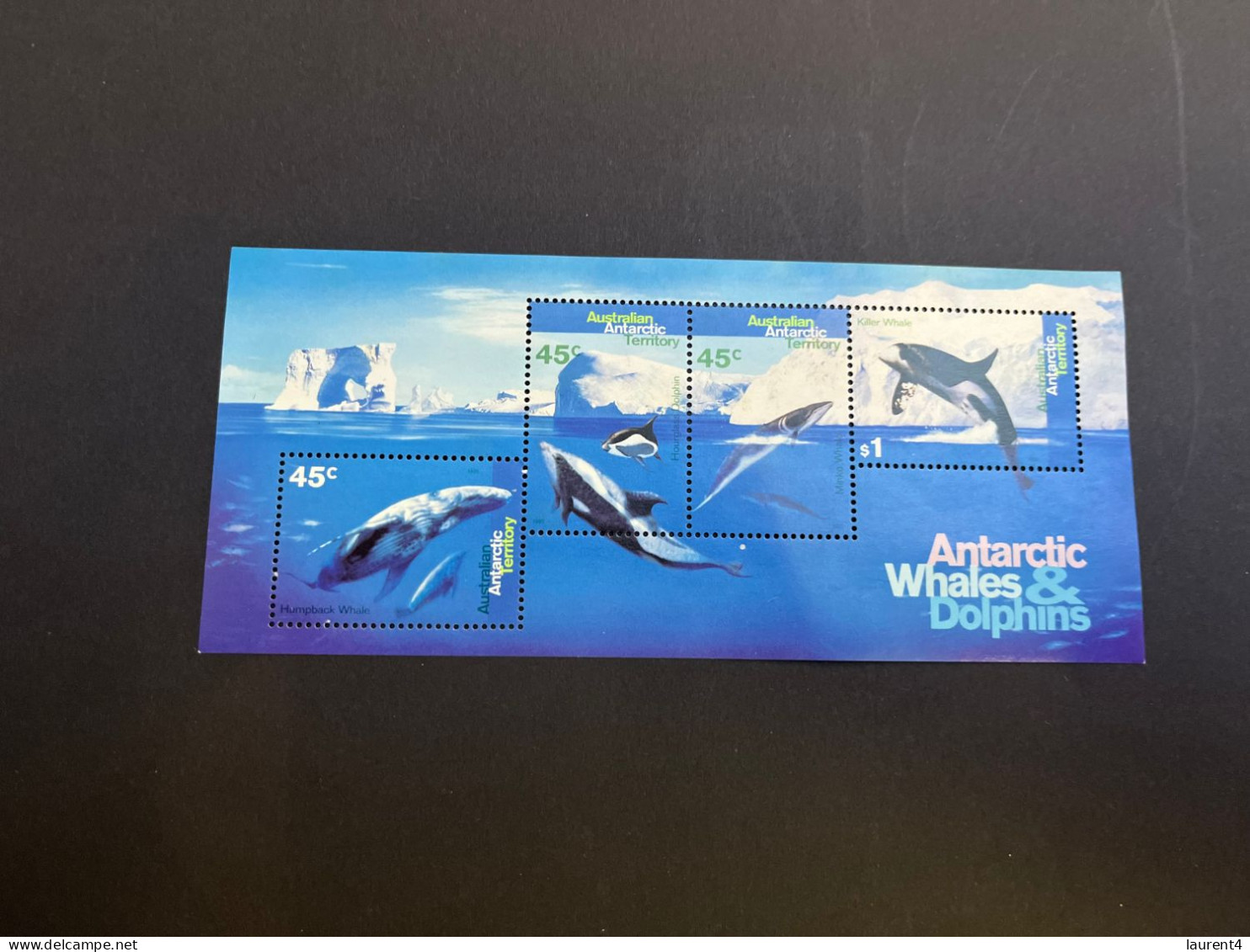 21-4-2024 (stamp) Mint (neuve) Mini-sheet - AAT - Whale & Dolphins - Unused Stamps
