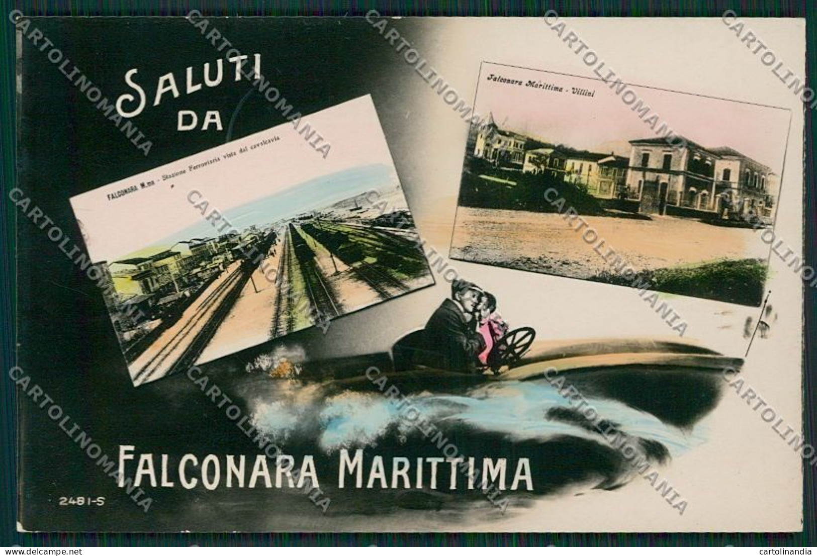 Ancona Falconara Saluti Da Stazione Foto Cartolina QQ1123 - Ancona