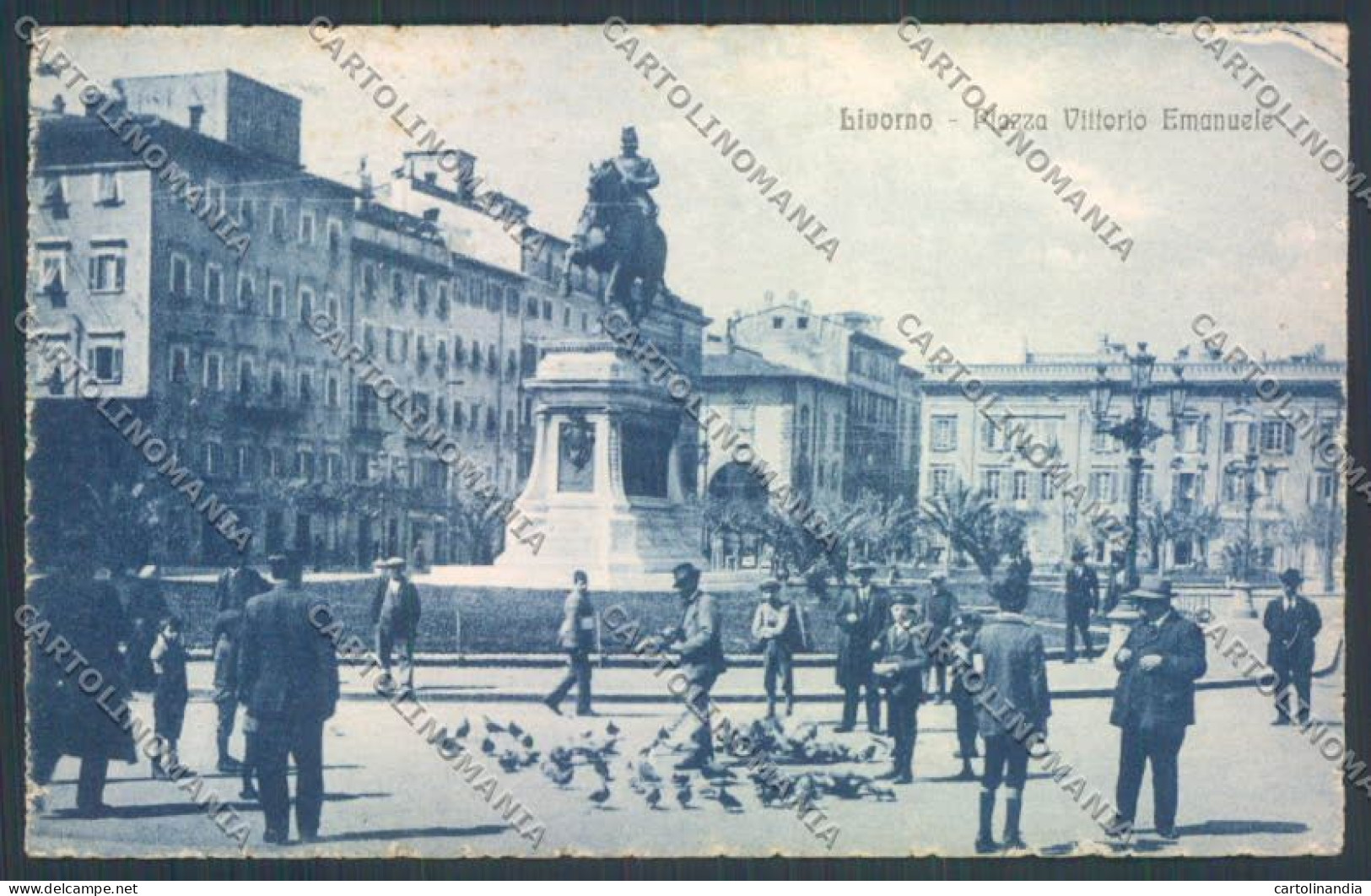 Livorno Città Piazza Vittorio Emanuele Cartolina ZG1471 - Livorno