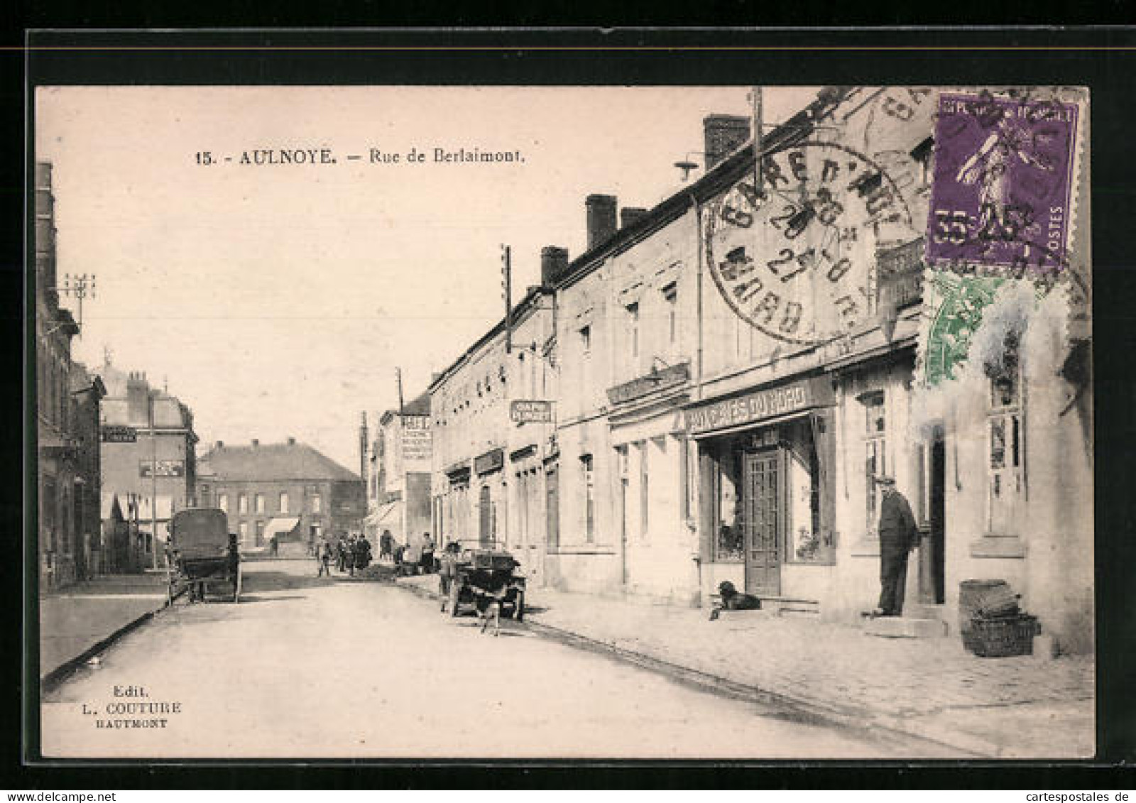 CPA Aulnoye, Rue De Berlaimont  - Berlaimont