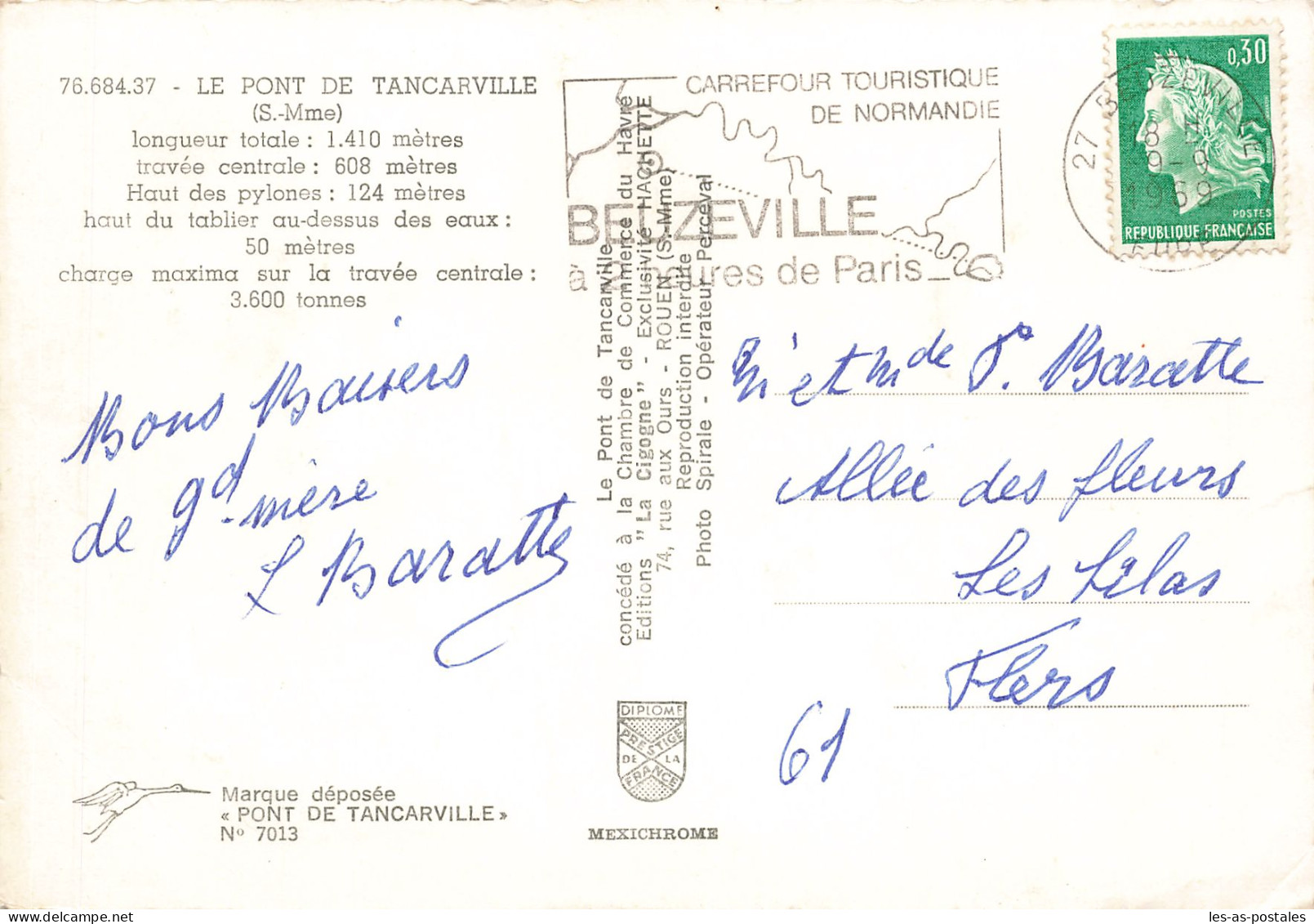 76 TANCARVILLE LE PONT - Tancarville