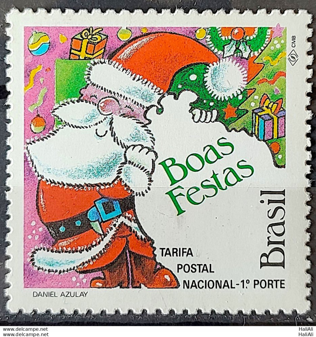 C 1827 Brazil Stamp Christmas Religion Santa Claus 1992 - Ungebraucht