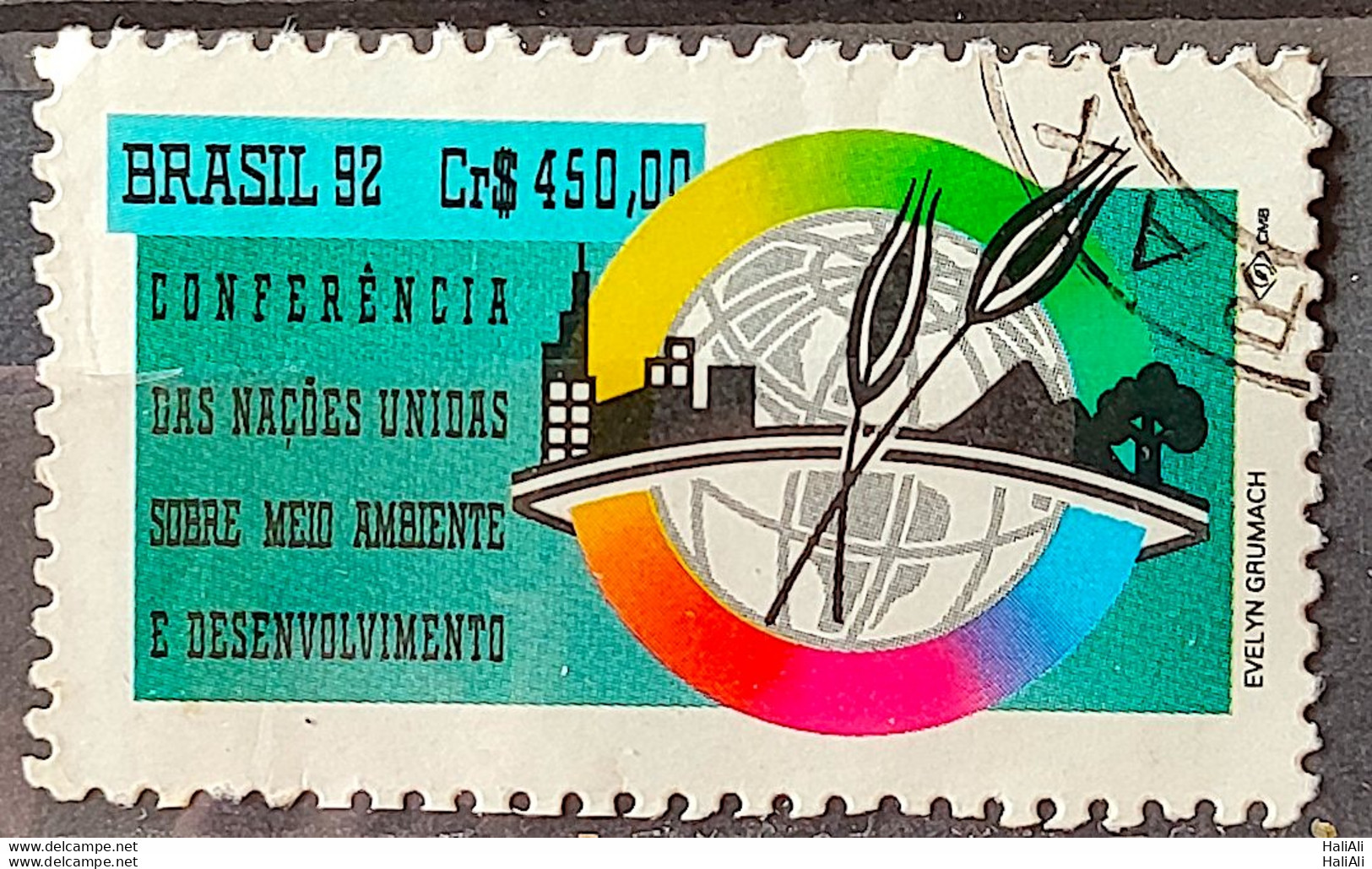 C 1799 Brazil Stamp Conference Eco 92 Rio De Janeiro Environment 1992 Circulated 1 - Usados