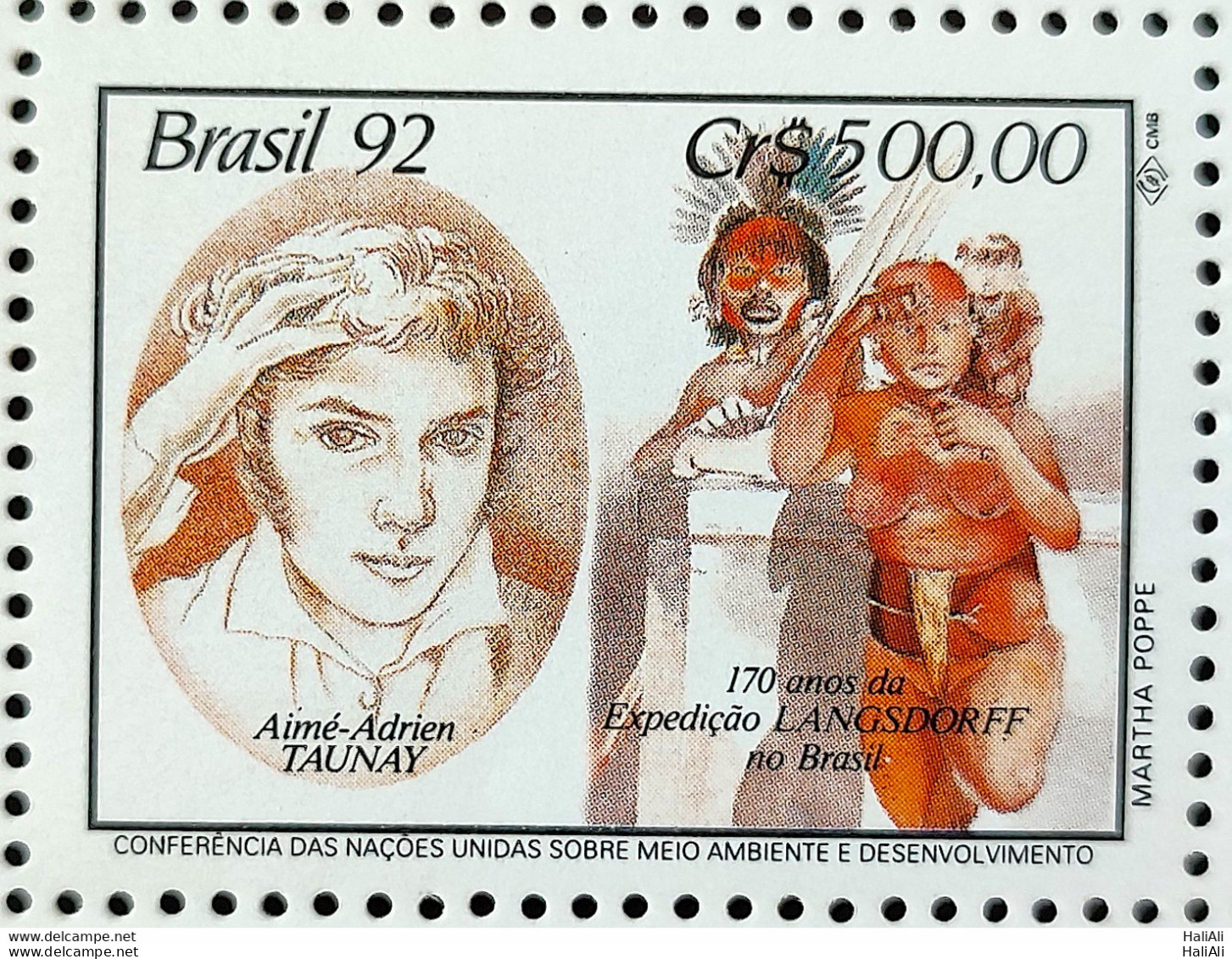 C 1794 Brazil Stamp Expedition Longsdorff Environment Florence Flora 1992 Complete Series - Neufs