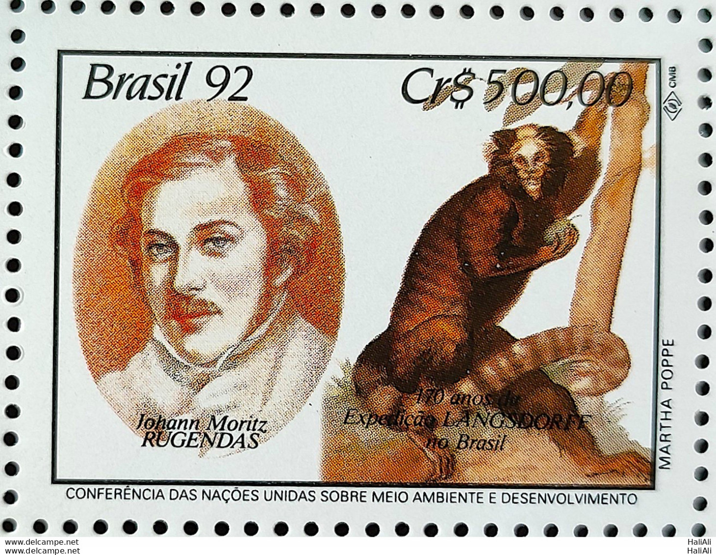 C 1794 Brazil Stamp Expedition Longsdorff Environment Florence Flora 1992 Complete Series - Neufs