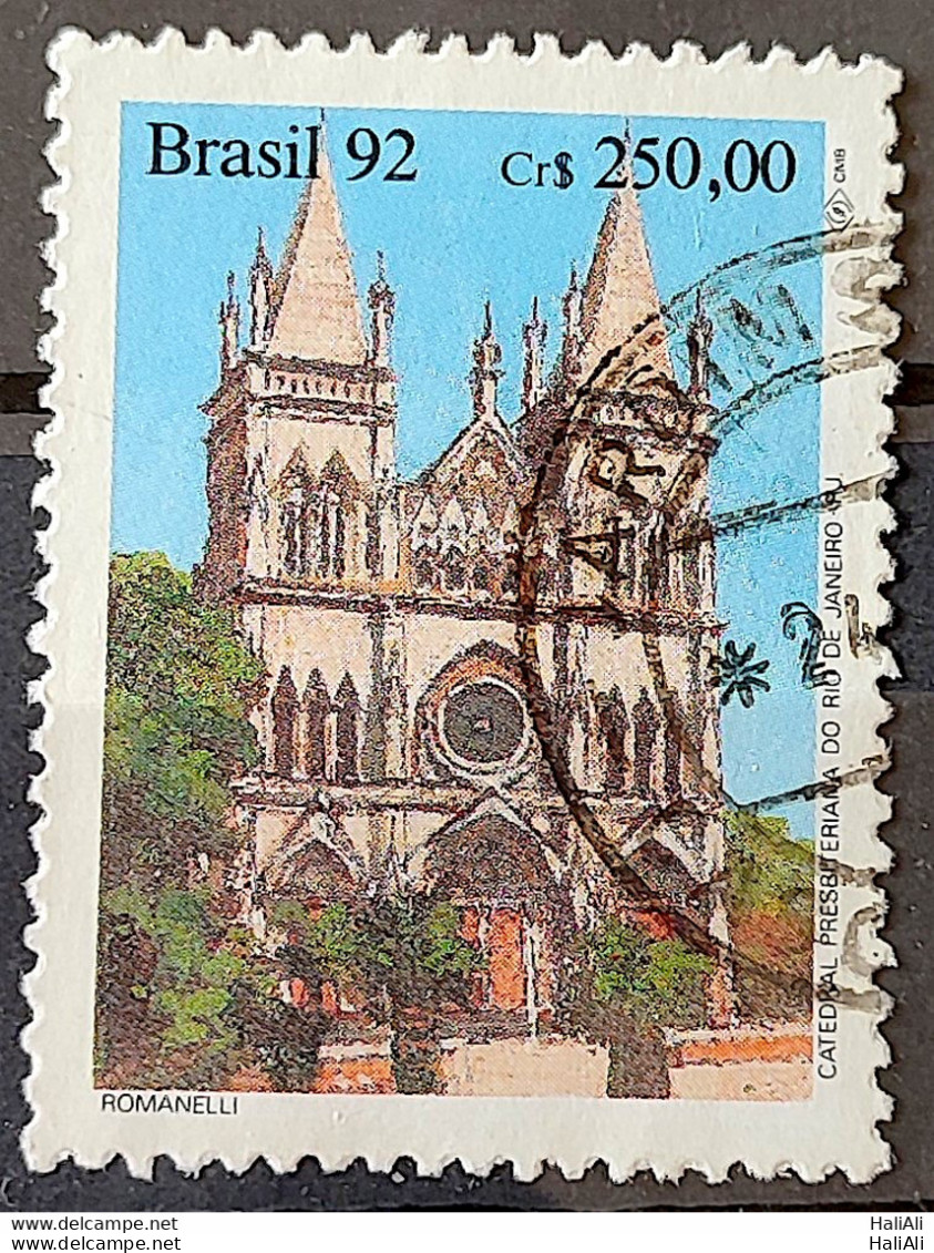 C 1771 Brazil Stamp Religious Architecture Presbyterian Church 1992 Circulated 4 - Oblitérés