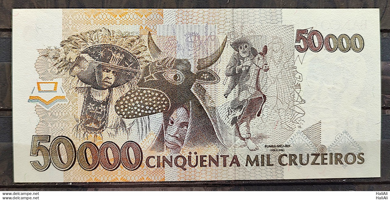 Brazil Banknote C 226 50000 Cruzeiros Chamber Cascudo Literature 1992 Fe 7153 - Brazilië