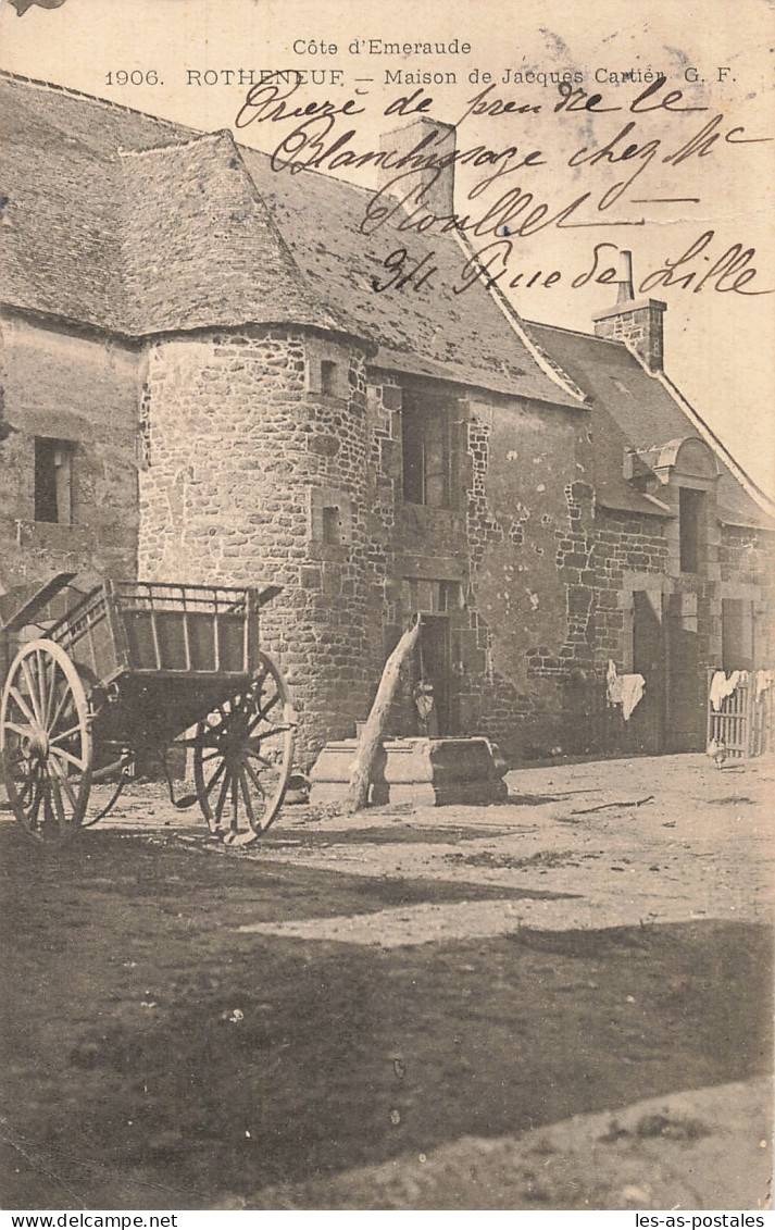 35 ROTHENEUF LA MAISON DE JACQUES CARTIER - Rotheneuf