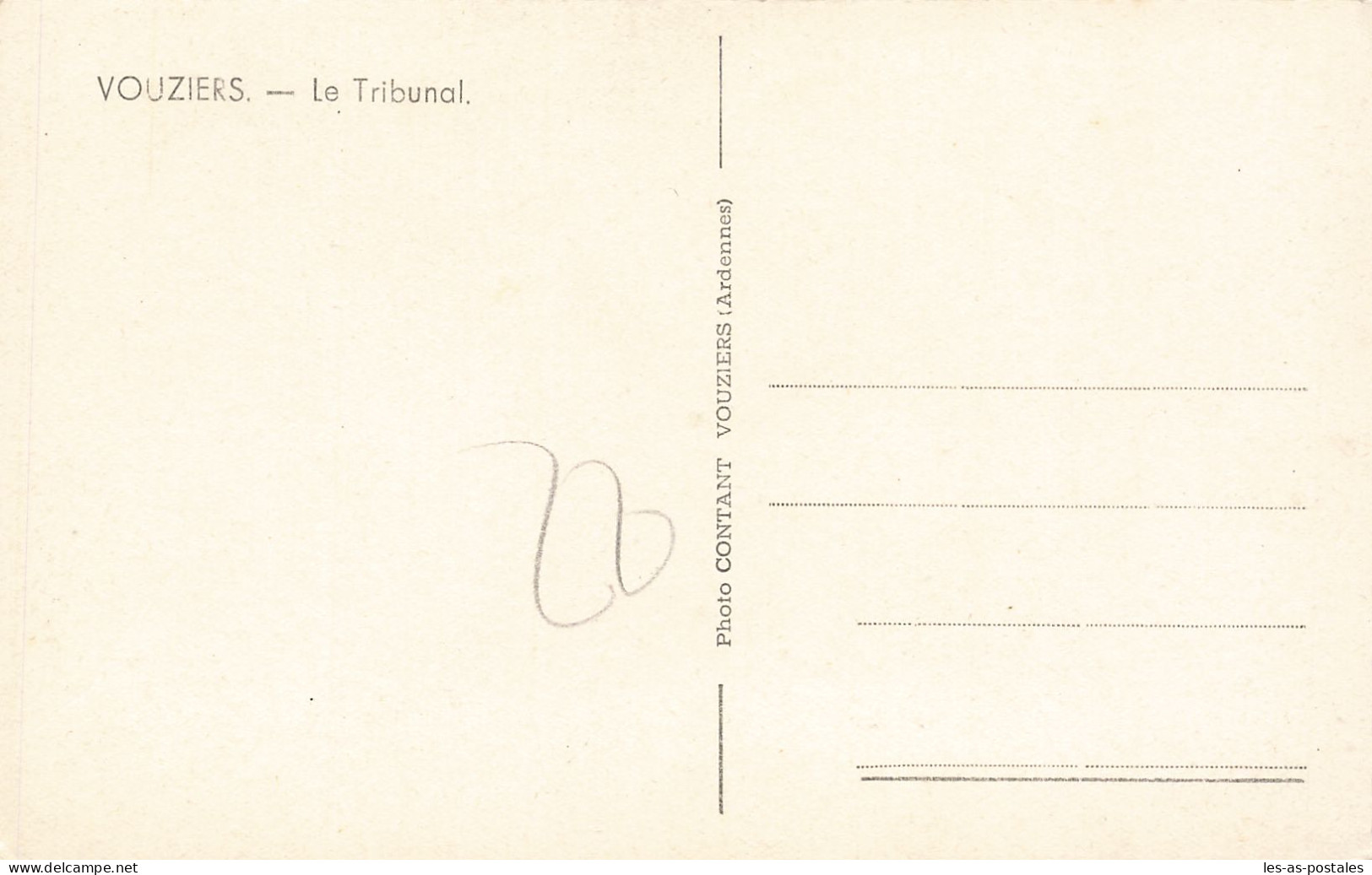 8 VOUZIERS LE TRIBUNAL - Vouziers