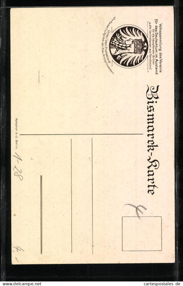 Künstler-AK Otto Von Bismarck Stehend Gemalt Von Lenbach 1888  - Personnages Historiques