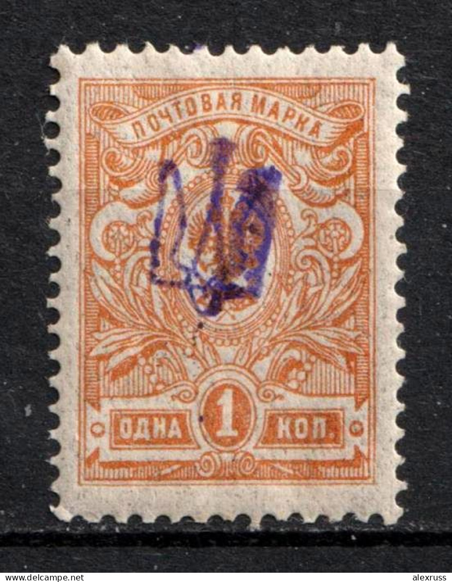 Ukraine 1918 Civil War, KIEV Type 1 , VF MVLH* - Ucrania & Ucrania Occidental