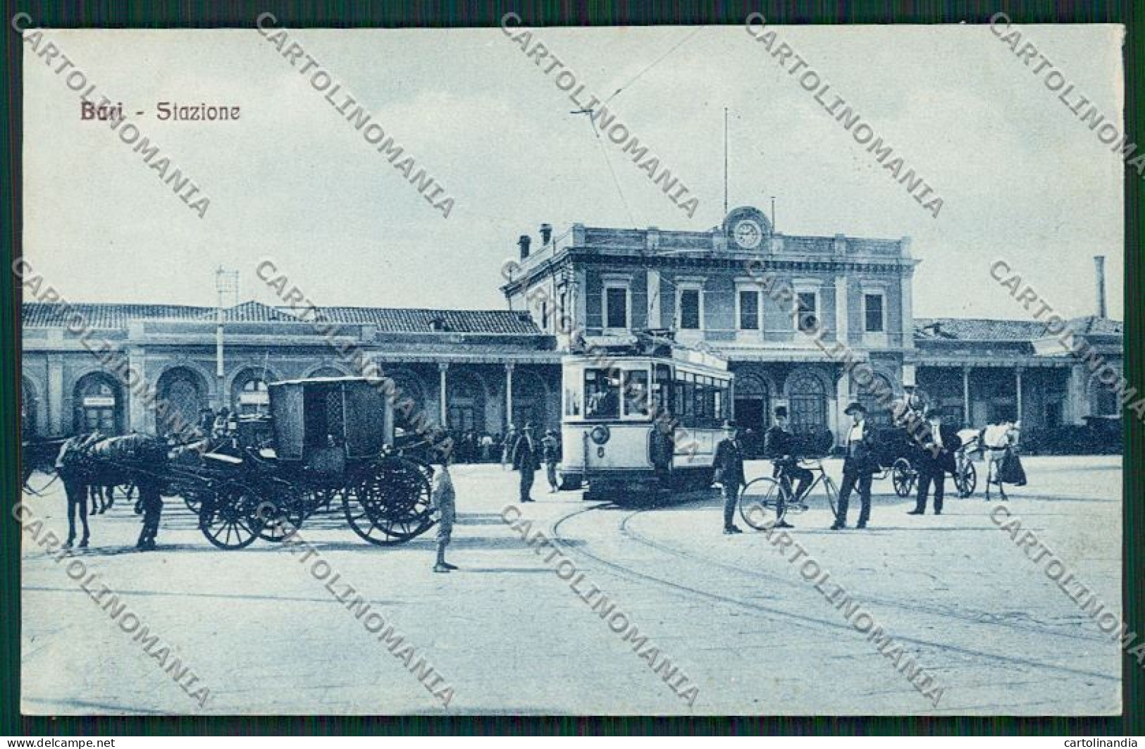 Bari Città Tram Stazione Cartolina QQ4538 - Bari