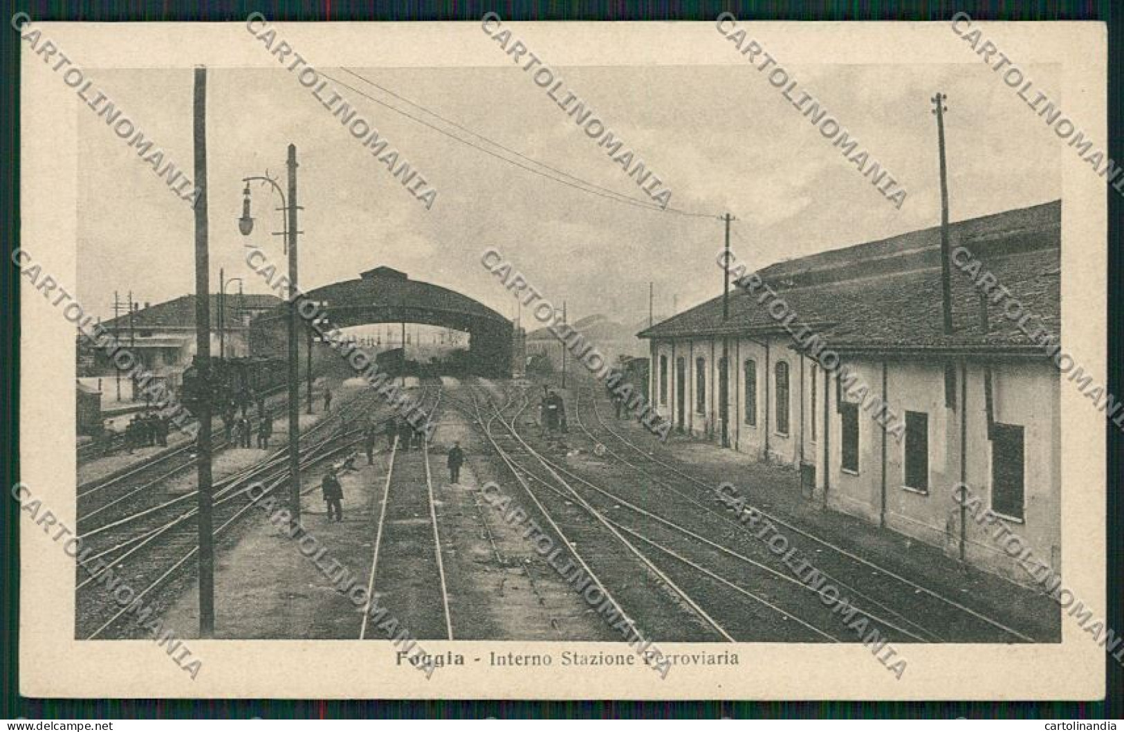 Foggia Città Stazione Treno Cartolina QQ4808 - Foggia