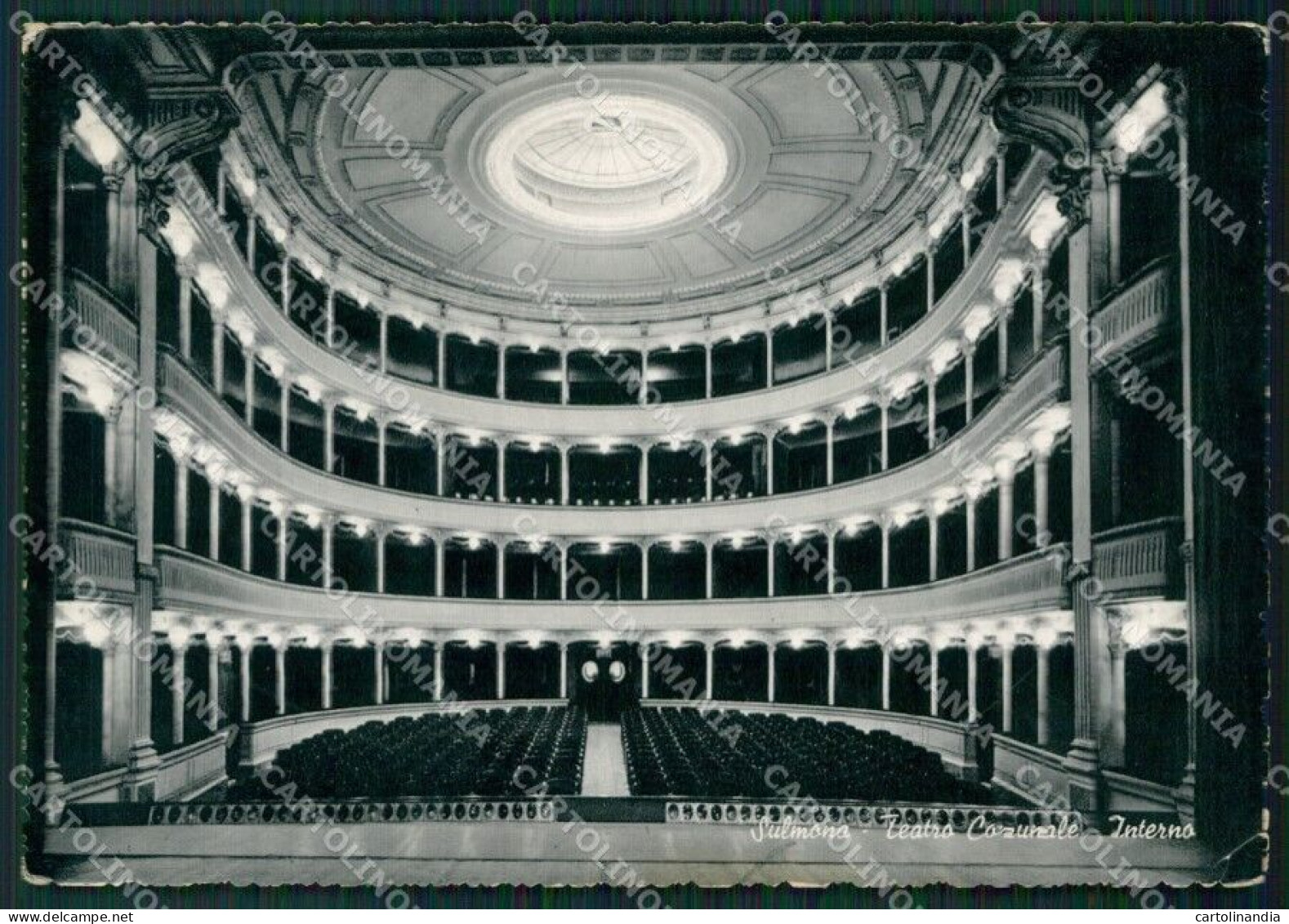 L'Aquila Sulmona Teatro Comunale Foto FG Cartolina ZK1197 - L'Aquila