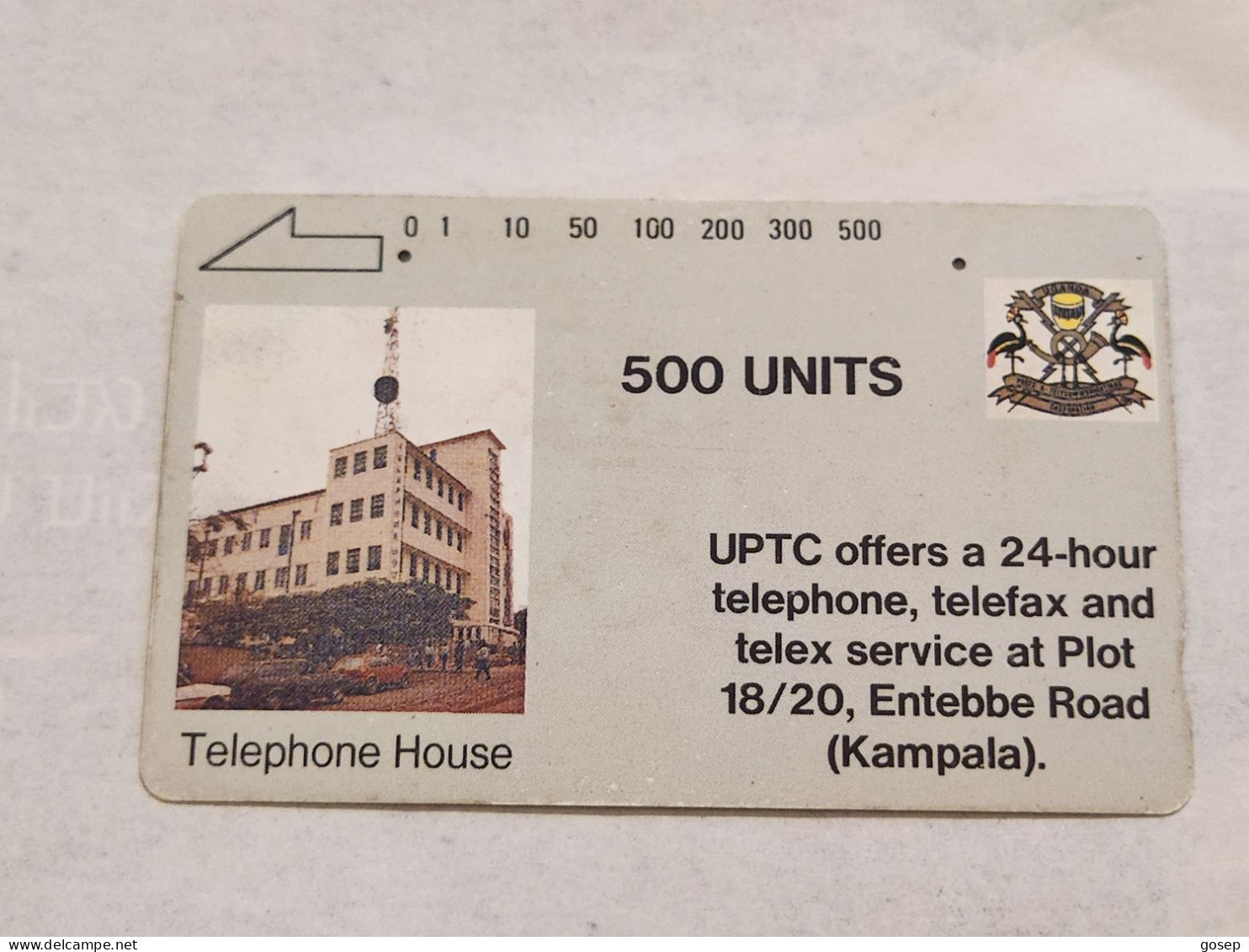 Uganda-(UGA-03)-UPTC-(30)-(500units)-(1992)-(look Out Side Card)+1card Prepiad/gift Free - Oeganda