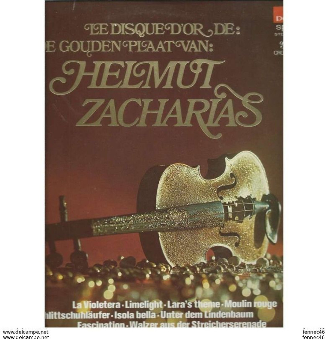 * Vinyle -  33T -  Helmut Zacharias Le Disque D'or - Classical