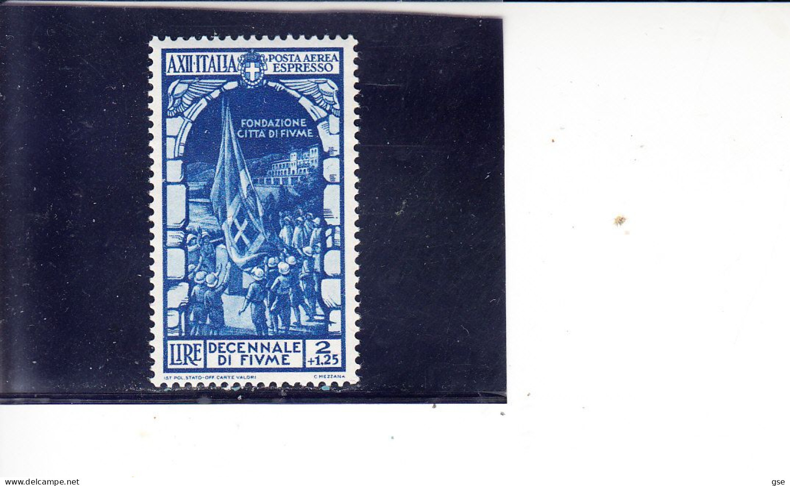 ITALIA  1934 -  Sassone  A  66** - Fiume - Airmail