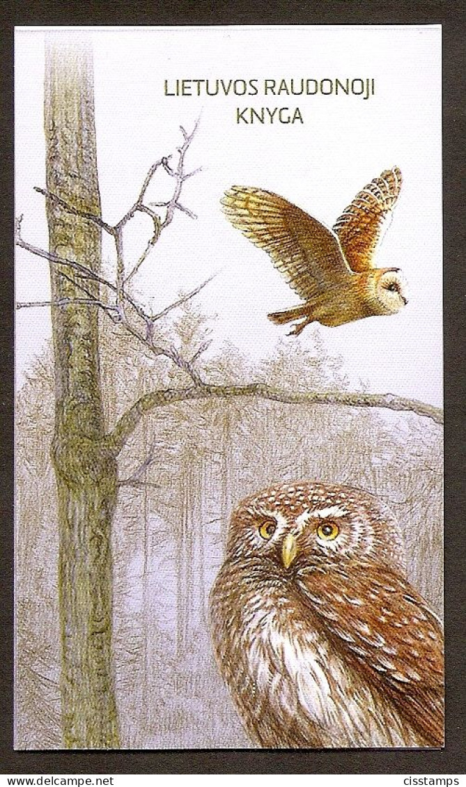 LITHUANIA 2014●Owls●Booklet Mi1156-57●MNH - Litauen