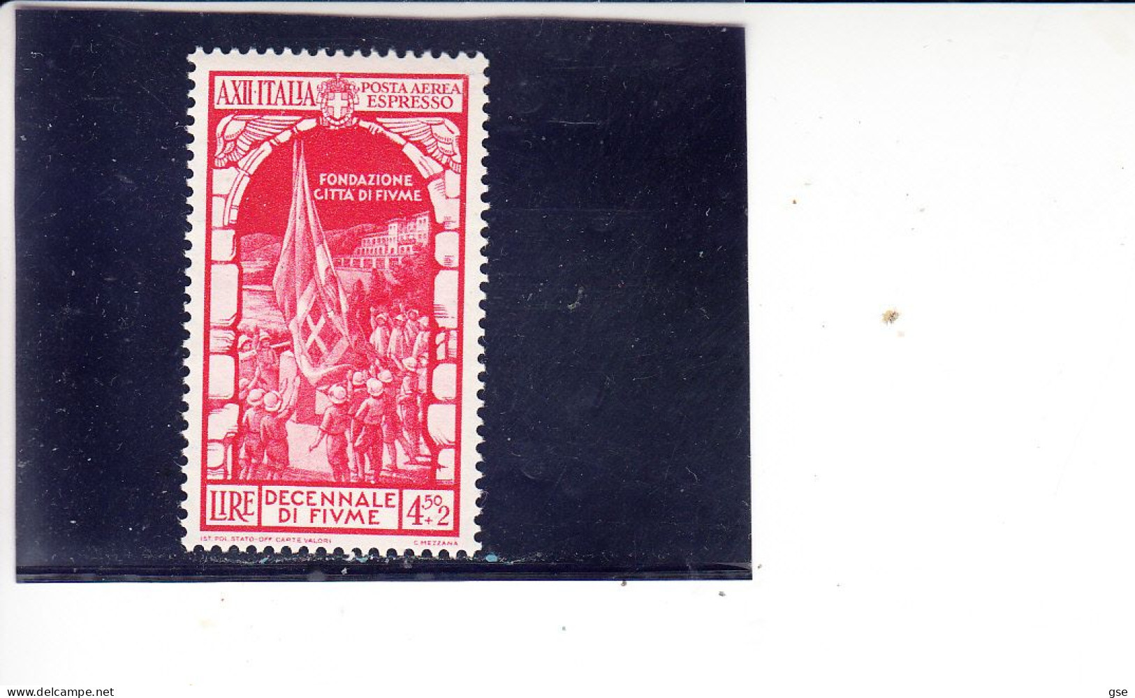 ITALIA   1934 - Sassone  A  68** - Fiume - Airmail