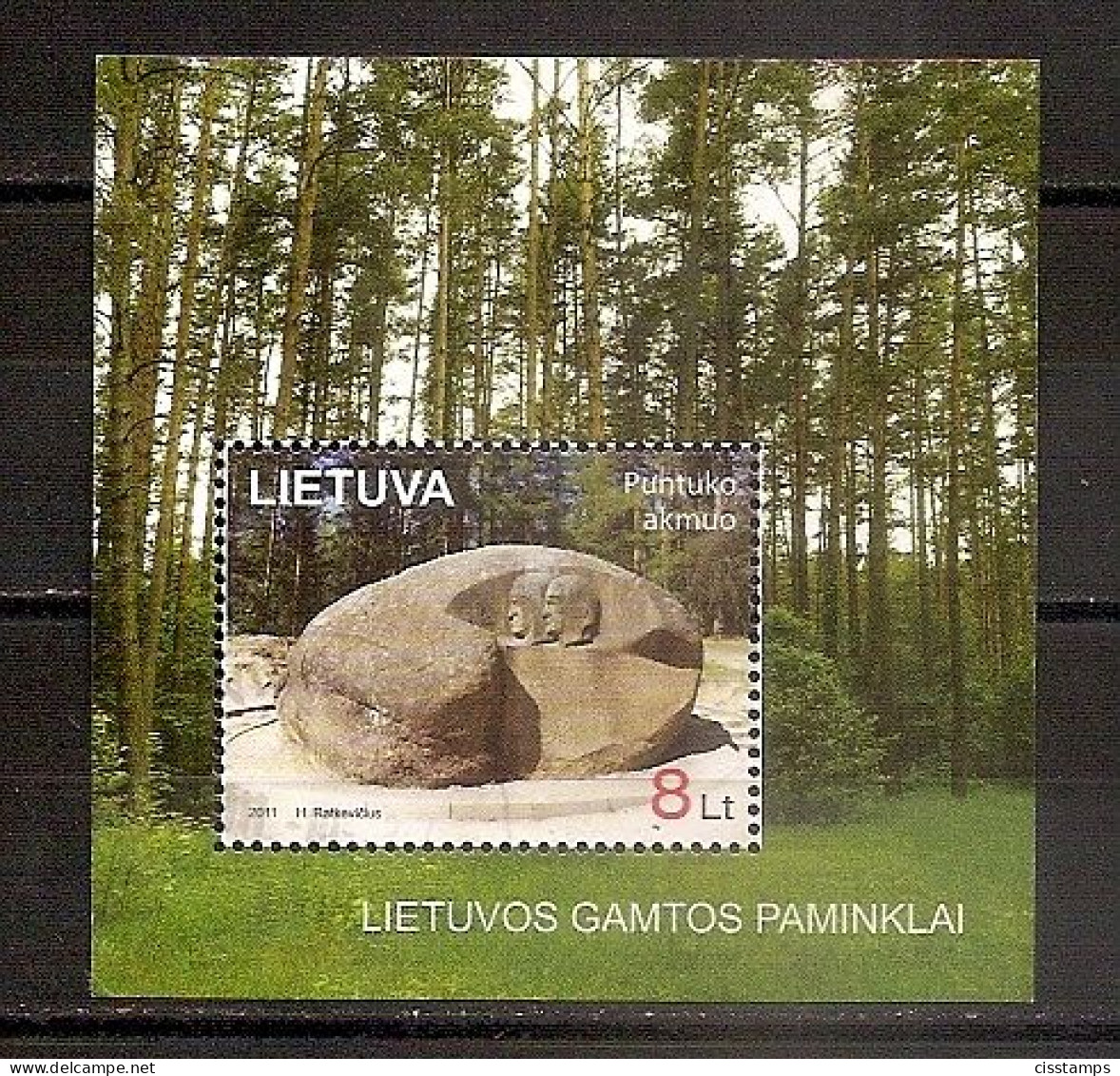 Lithuania 2011●The Stone Of Puntukas●Mi Bl44 Cancelled - Lithuania