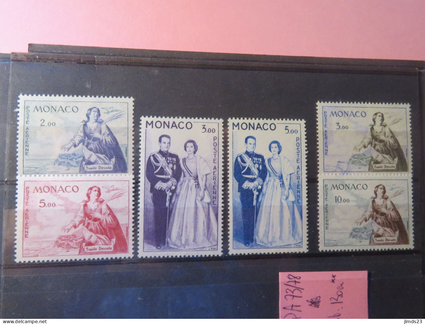 MONACO, SERIE PA 73/78 NEUF* CHARNIERE, COTATION : 130 € EN LUXE** - Lots & Serien