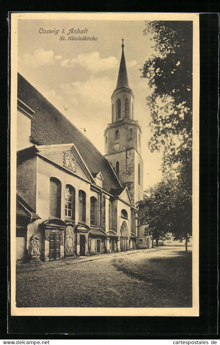 AK Coswig I. Anhalt, St. Nicolaikirche  - Coswig