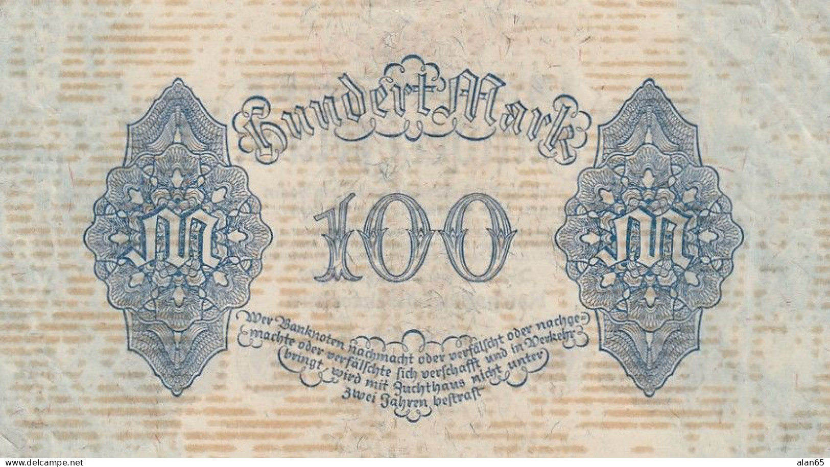 Germany #75, 100 Mark 1922 Banknote - 100 Mark