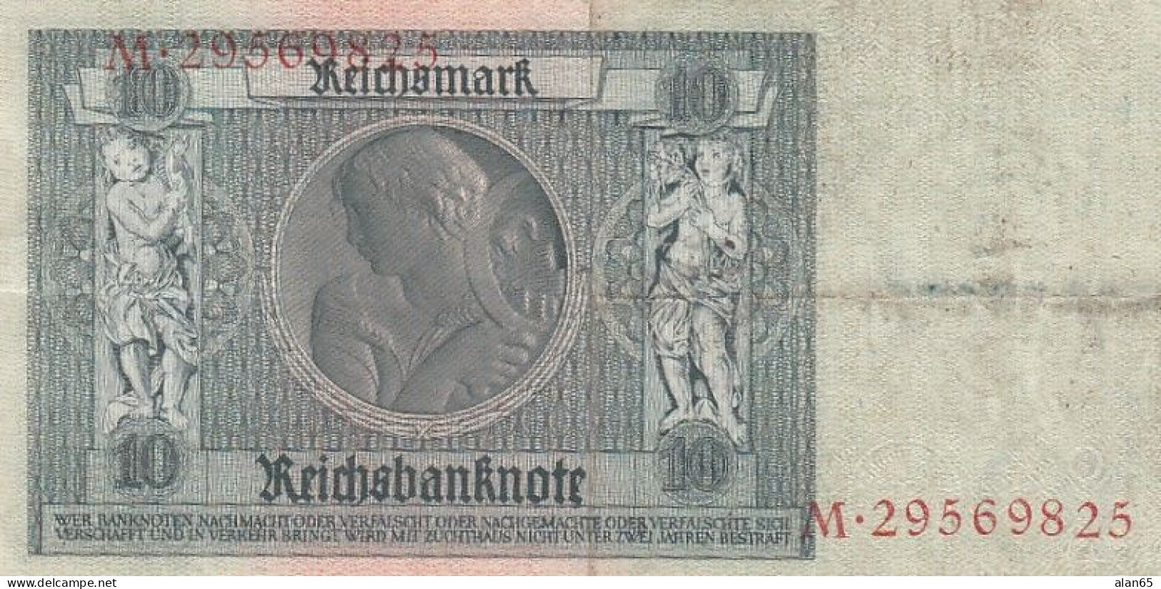 Germany #180a, 10 Marks 1929 Banknote - 10 Mark