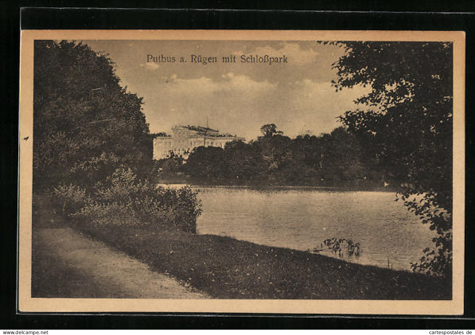 AK Putbus / Rügen, Schloss Vom Schlosspark Aus Gesehen  - Ruegen
