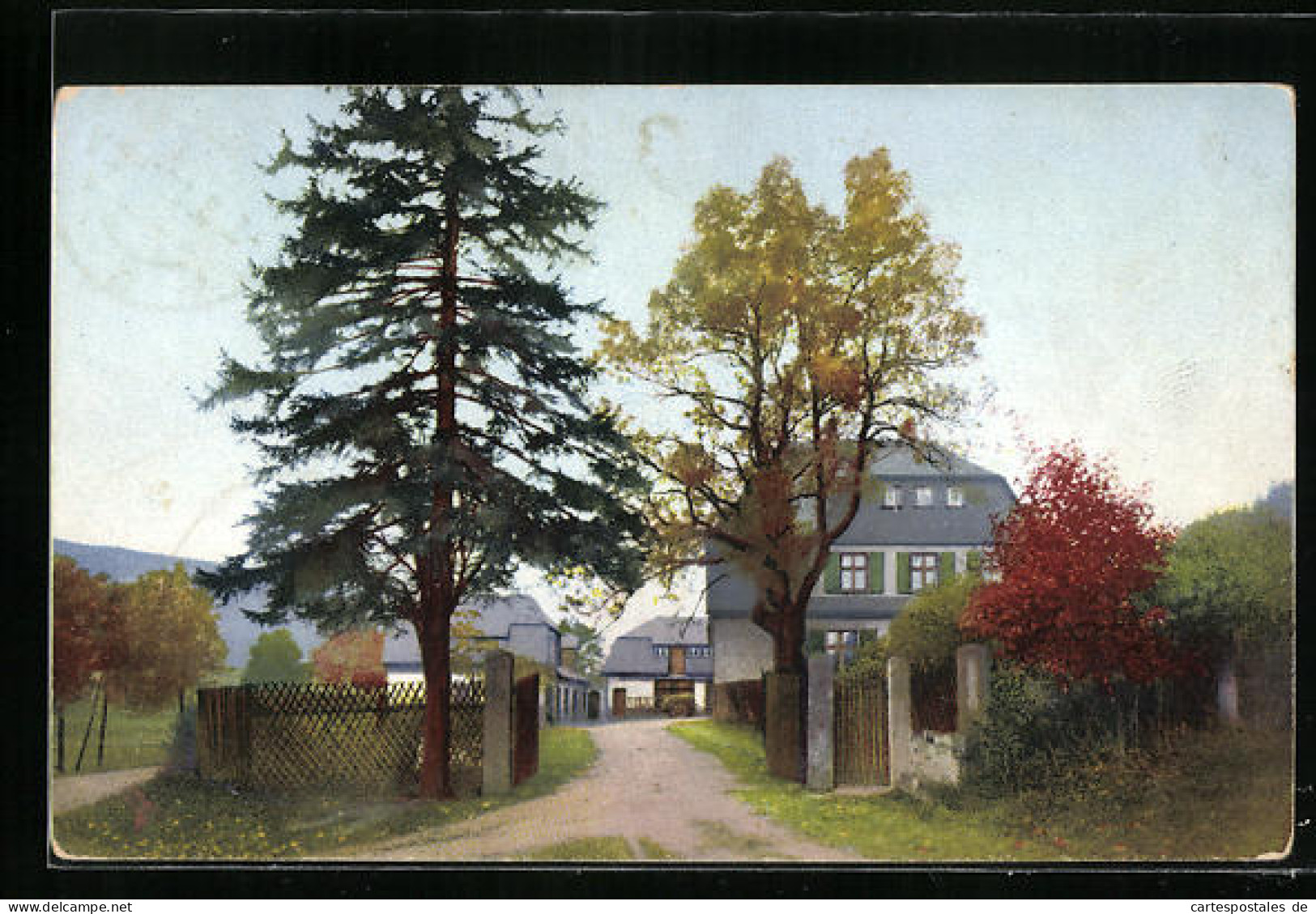 AK Rehefeld, Eingang Zum Heim Jägerhof  - Rehefeld