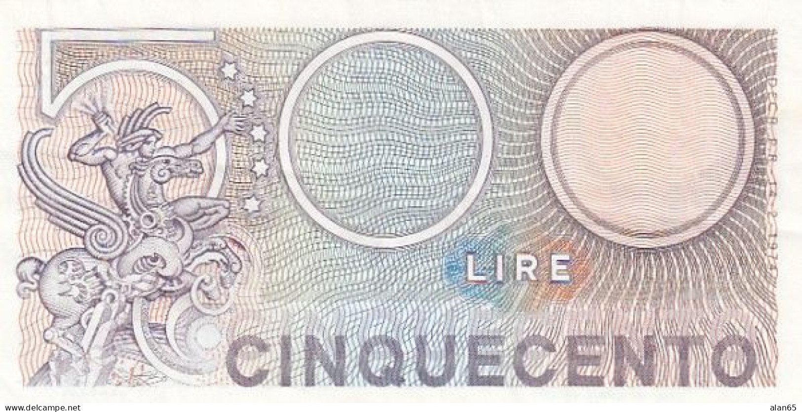 Italy #94, 500 Lire 1974 Banknote - 500 Lire