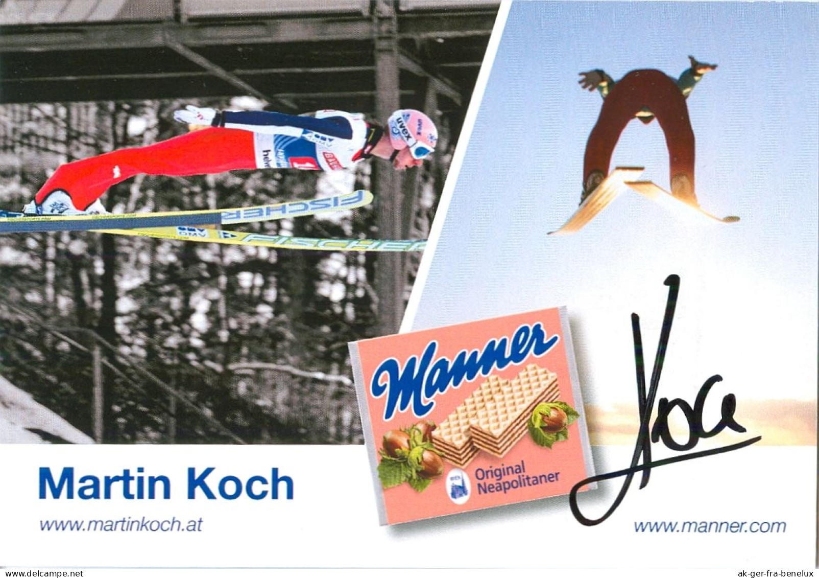 2) Autogramm Manner AK Skispringer Martin Koch Olympiasieger Villach Kärnten Österreich Austria Autriche Ski-jumping ÖSV - Autogramme