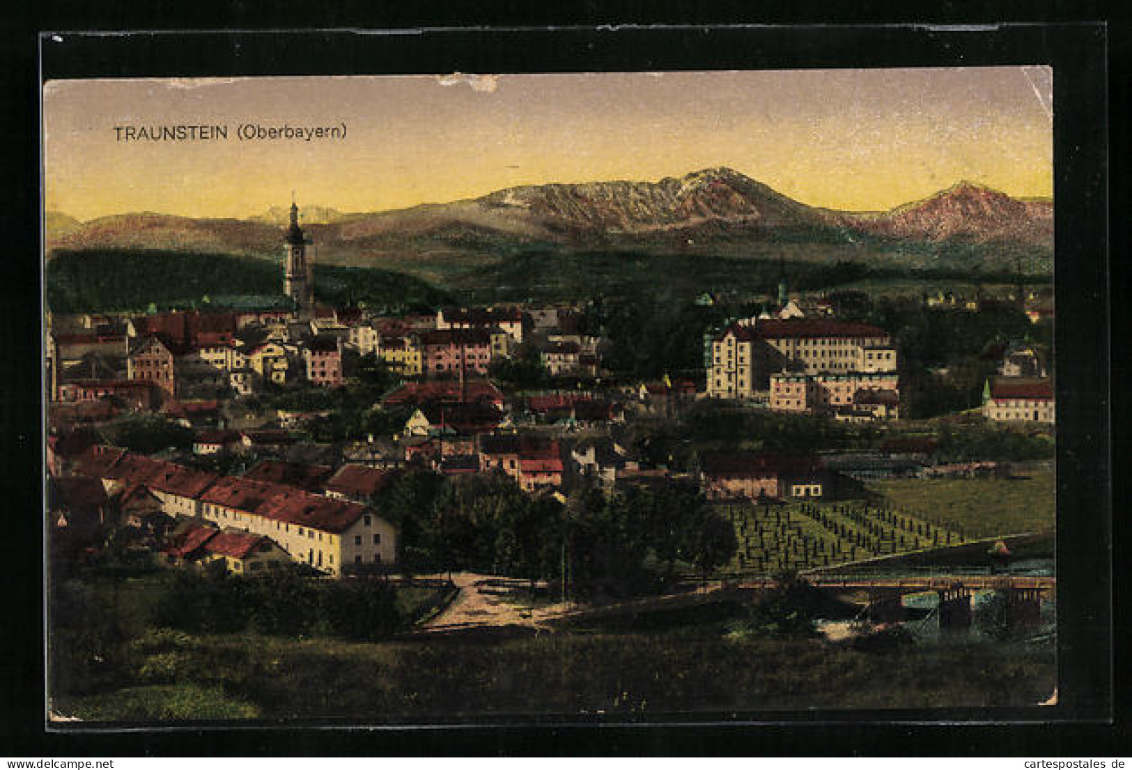 AK Traunstein / Oberbayern, Panorama  - Traunstein