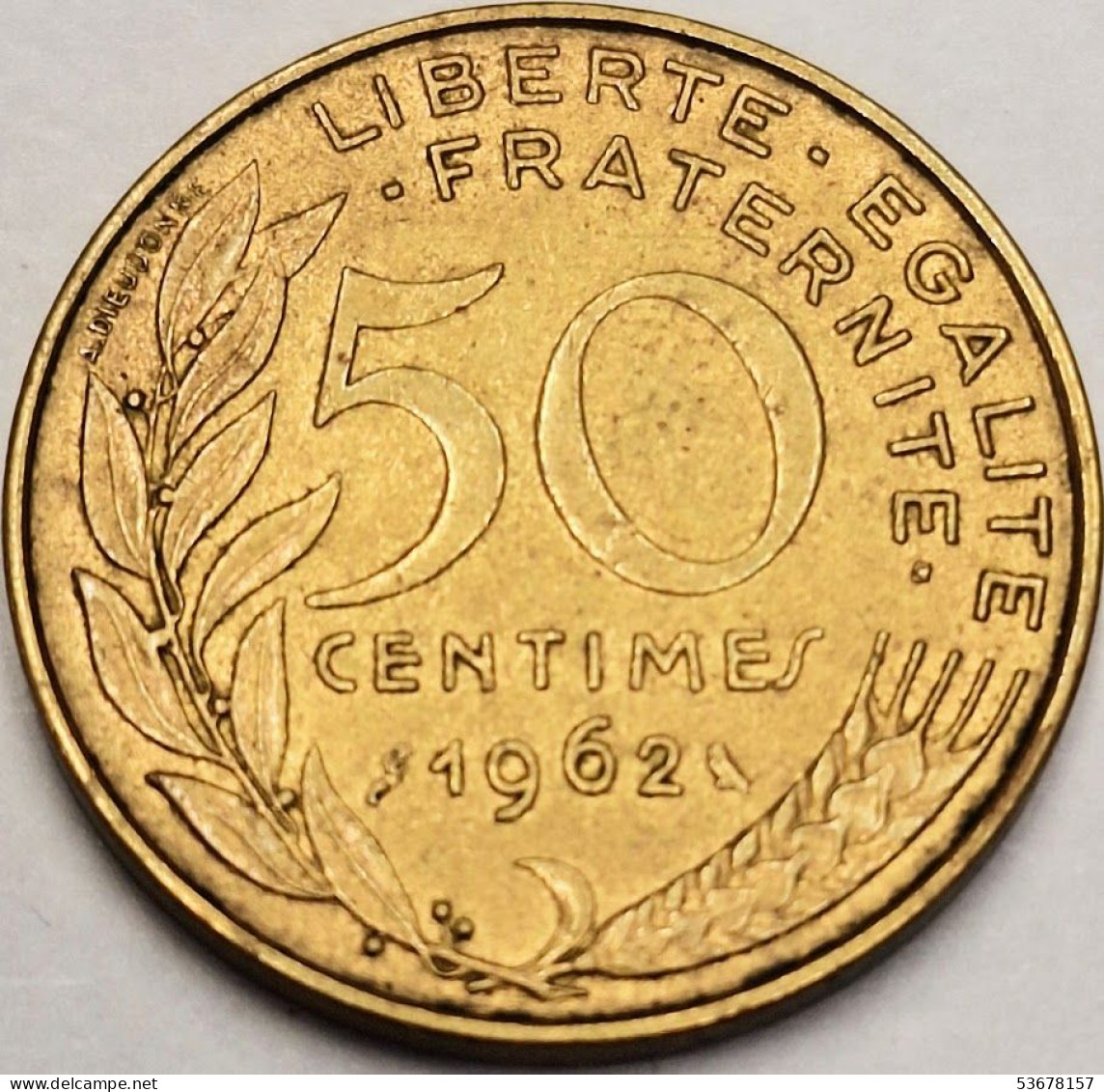 France - 50 Centimes 1962, KM# 939.1 (#4282) - 50 Centimes