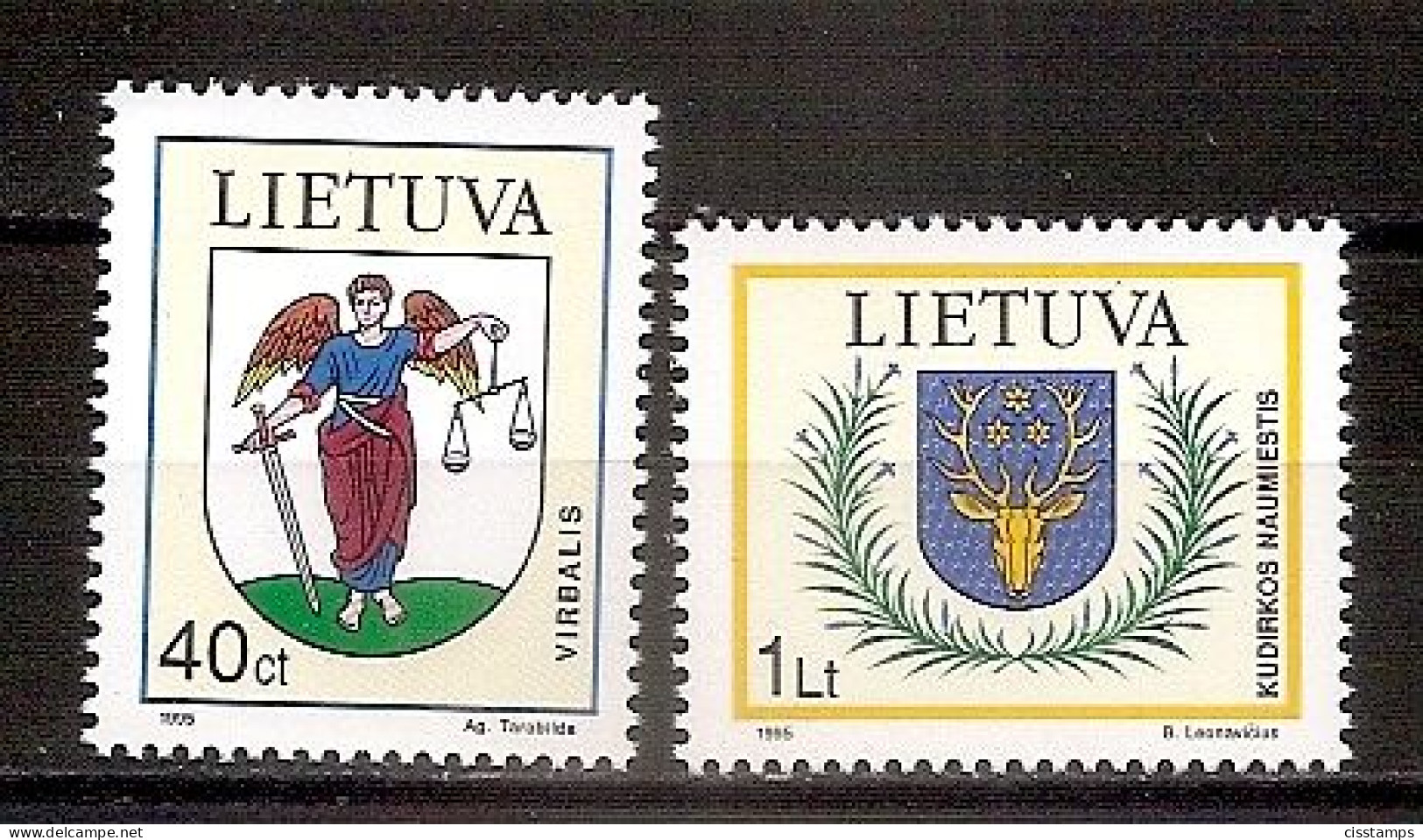LITHUANIA 1995●Coat Of Arms●Wappen Mi 591-92●MNH - Lituanie