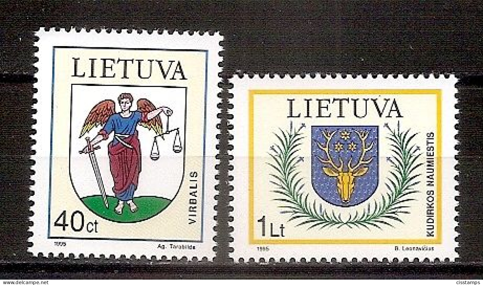 LITHUANIA 1995●Coat Of Arms●Wappen Mi 591-92●MNH - Litouwen