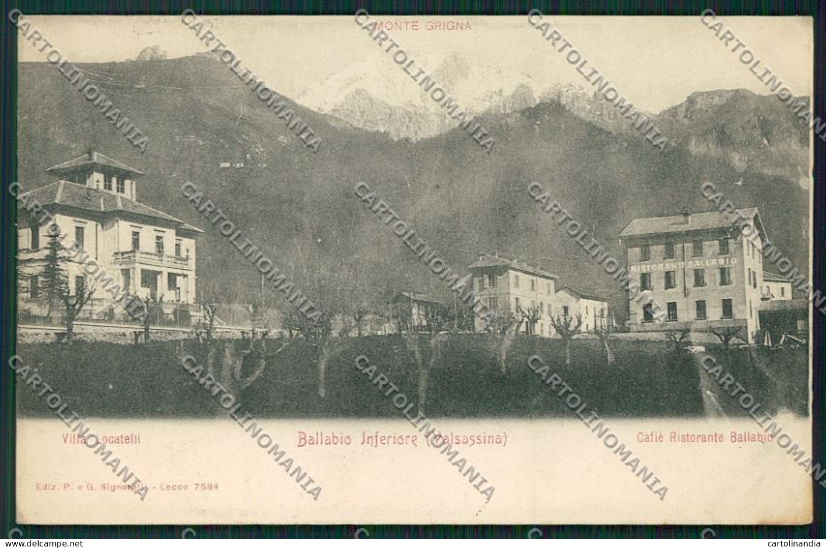 Lecco Ballabio Cartolina QQ7212 - Lecco