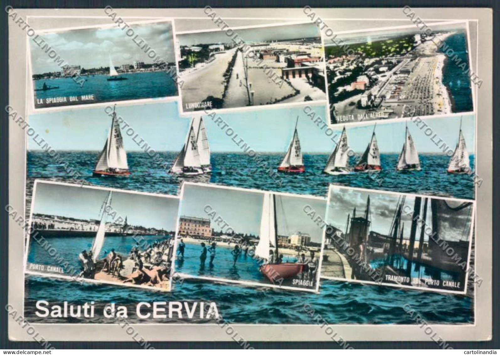 Ravenna Cervia Saluti Da Foto FG Cartolina ZF4931 - Ravenna