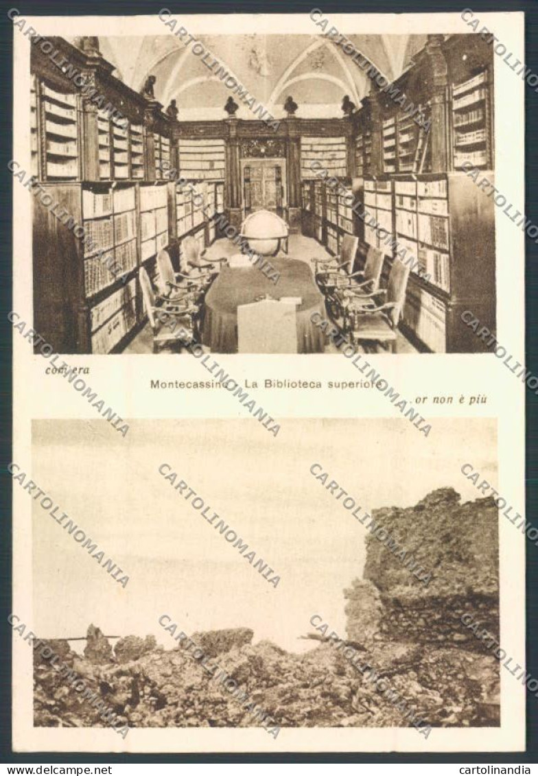 Frosinone Montecassino Biblioteca FG Cartolina ZF7247 - Frosinone