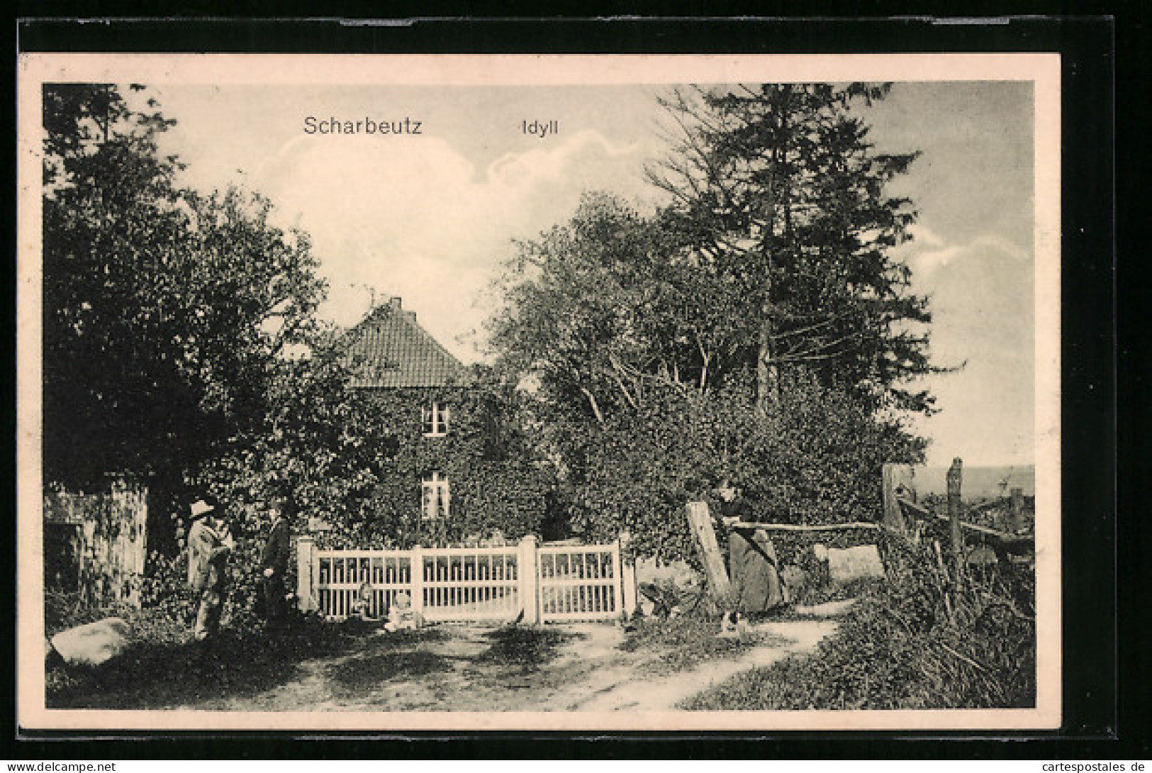 AK Scharbeutz, Blick Auf Haus Mit Zaun  - Scharbeutz